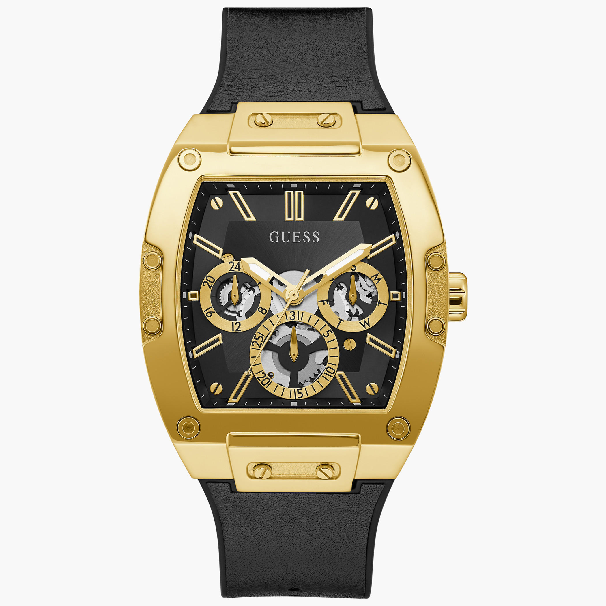  GW0202G1 ساعة يد كرونوغراف للرجال بسوار جلدي بلون أسود من جيس -men-watchesandjewellery-watches-image-1