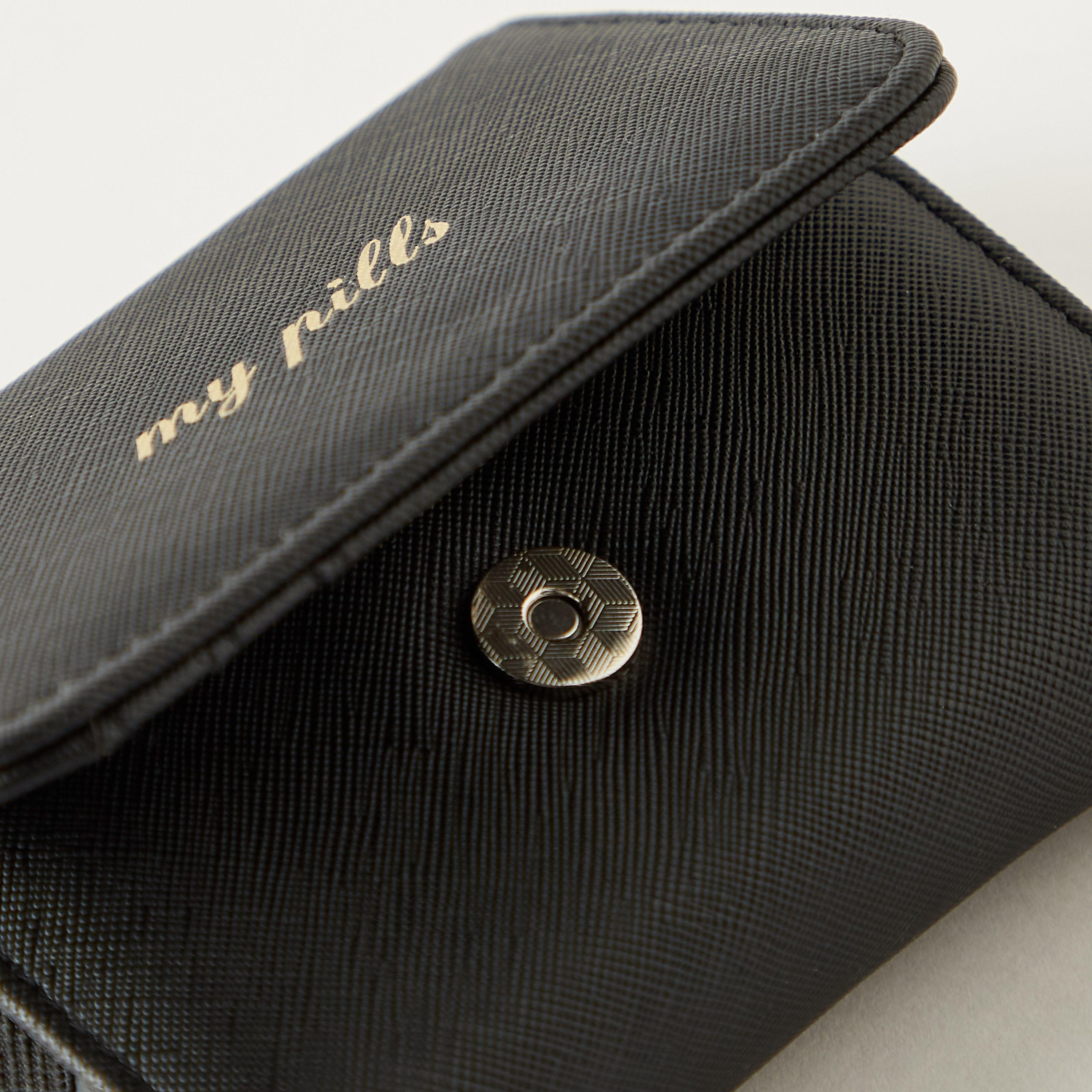 Findz Textured Pill Case with Snap Button Closure-travel-accessories-image-2