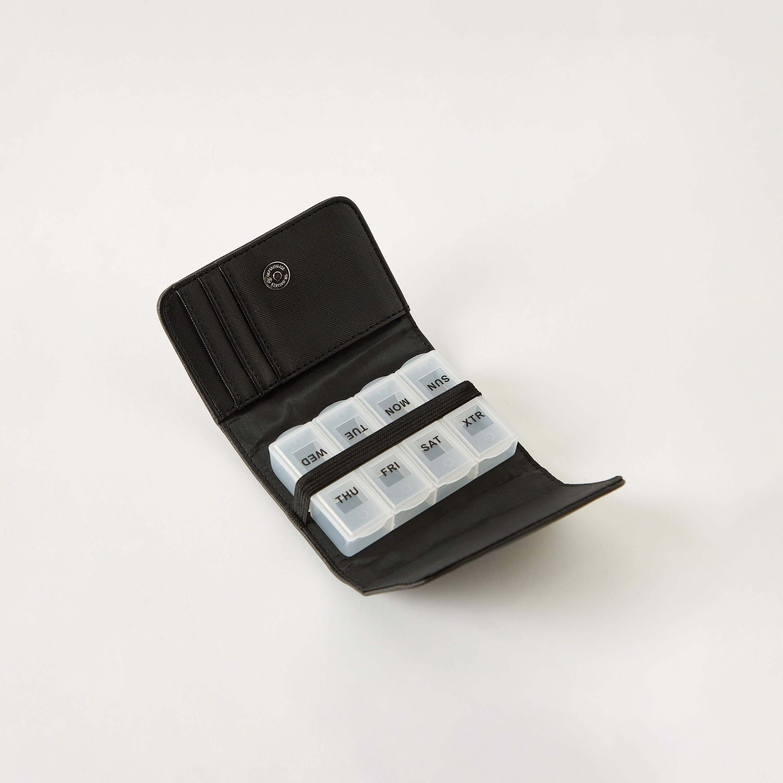 Findz Textured Pill Case with Snap Button Closure-travel-accessories-image-3