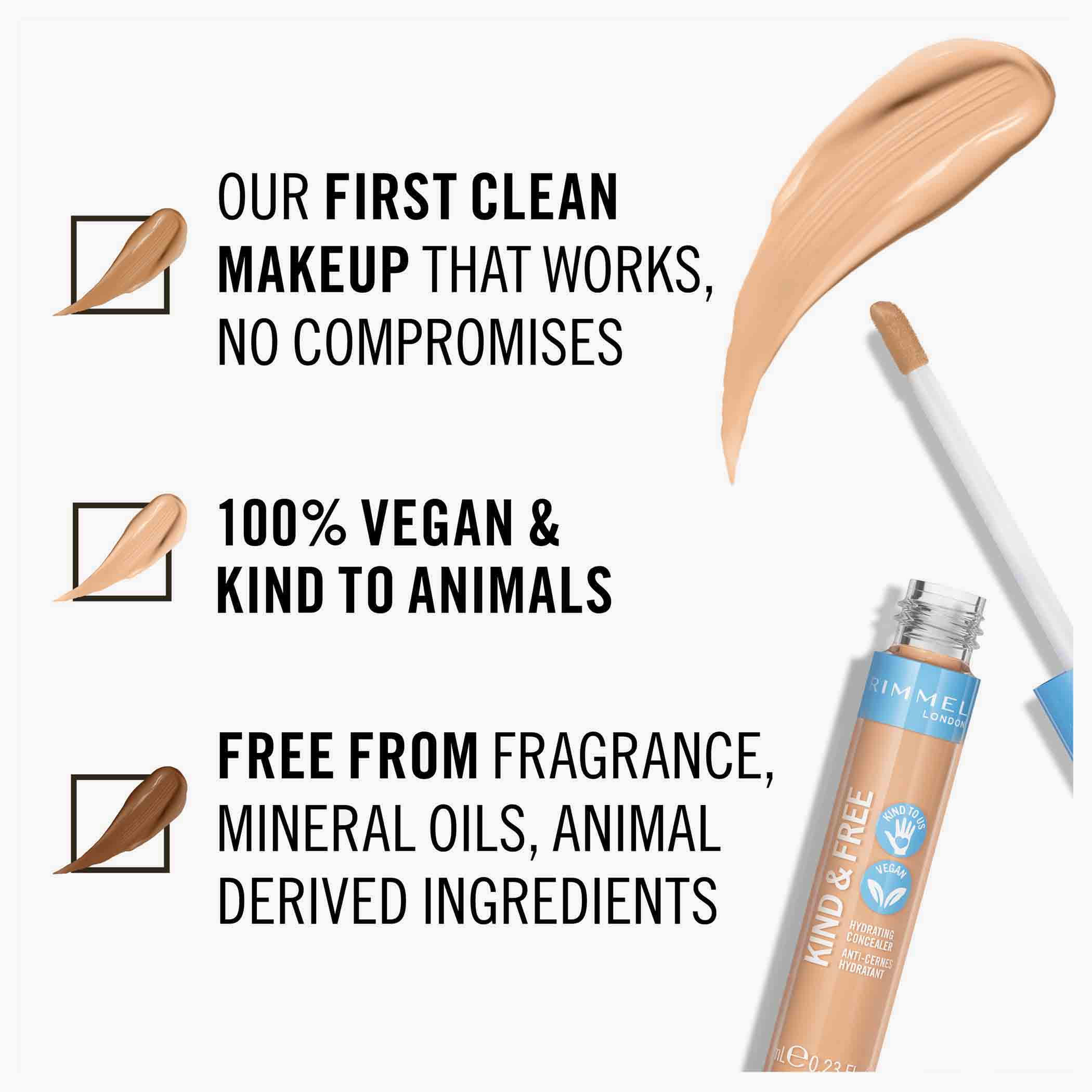 كونسيلر سائل مرطب كايند أند فري أول داي من ريميل - 7 مل-beautyandpersonalcare-makeup-face-concealers-image-4