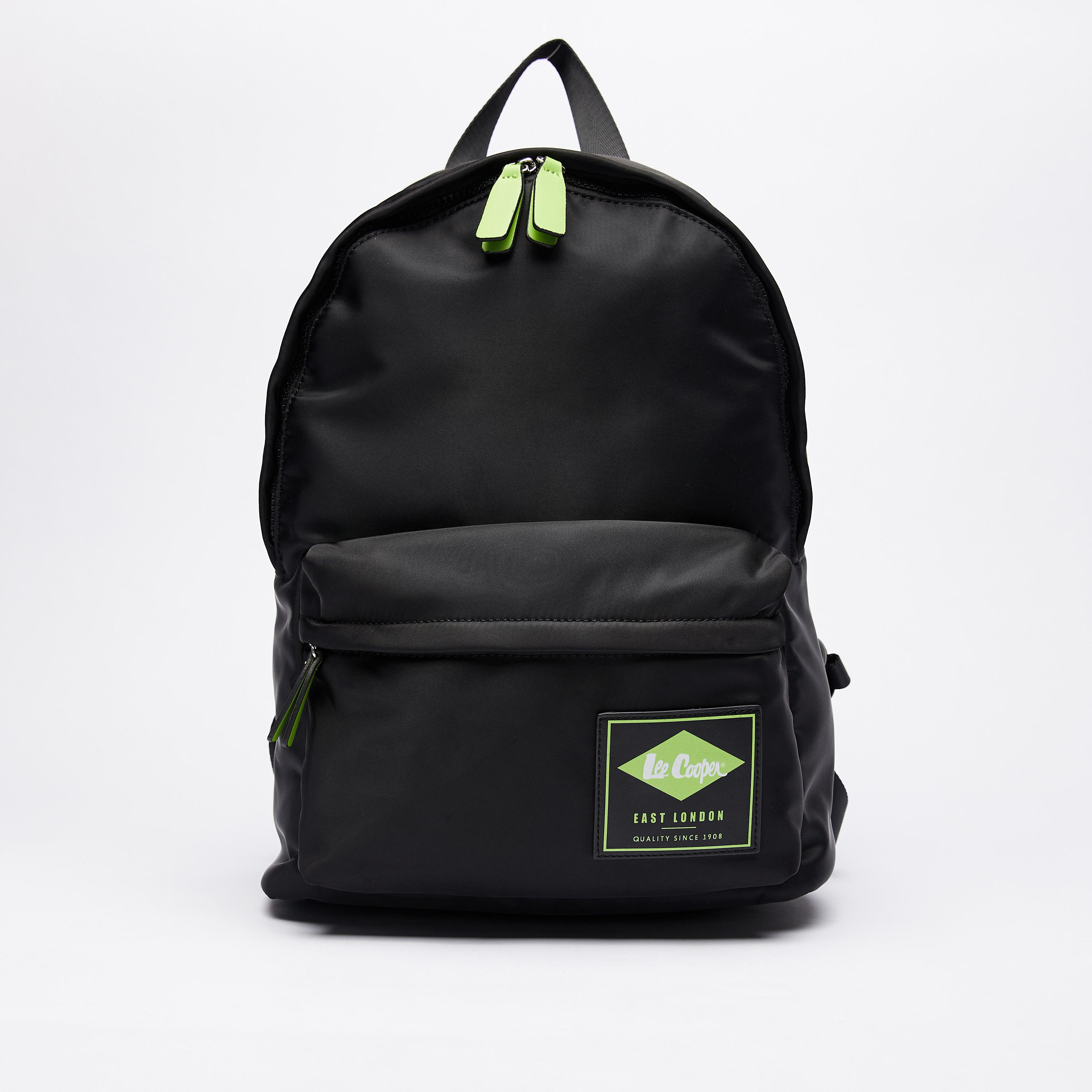 Lee Cooper Solid Backpack with Zip Closure and Adjustable Shoulder Straps-women-bagsandwallets-backpacks-image-1