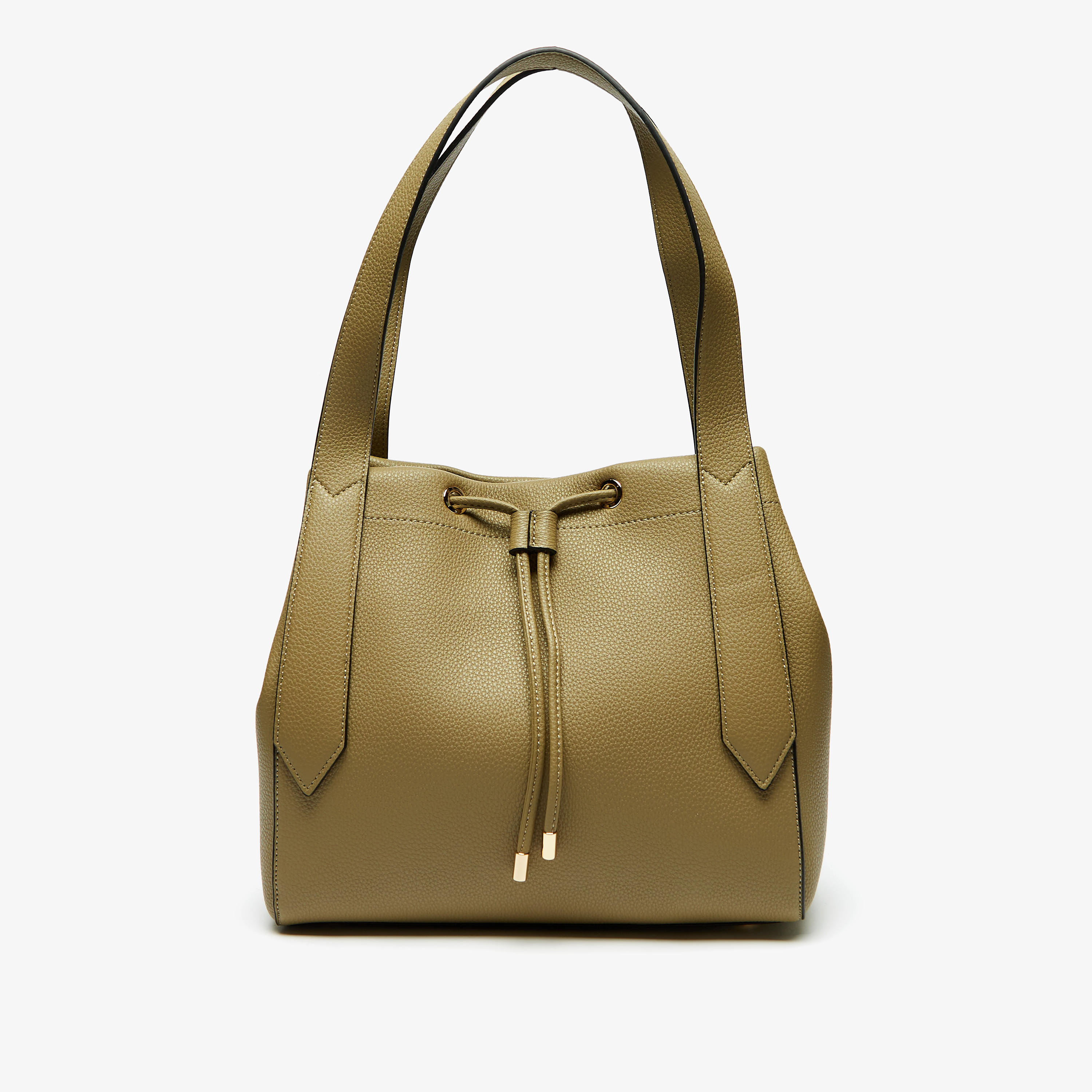 Celeste Solid Shoulder Bag with Drawstring Closure-women-bagsandwallets-handbags-image-1