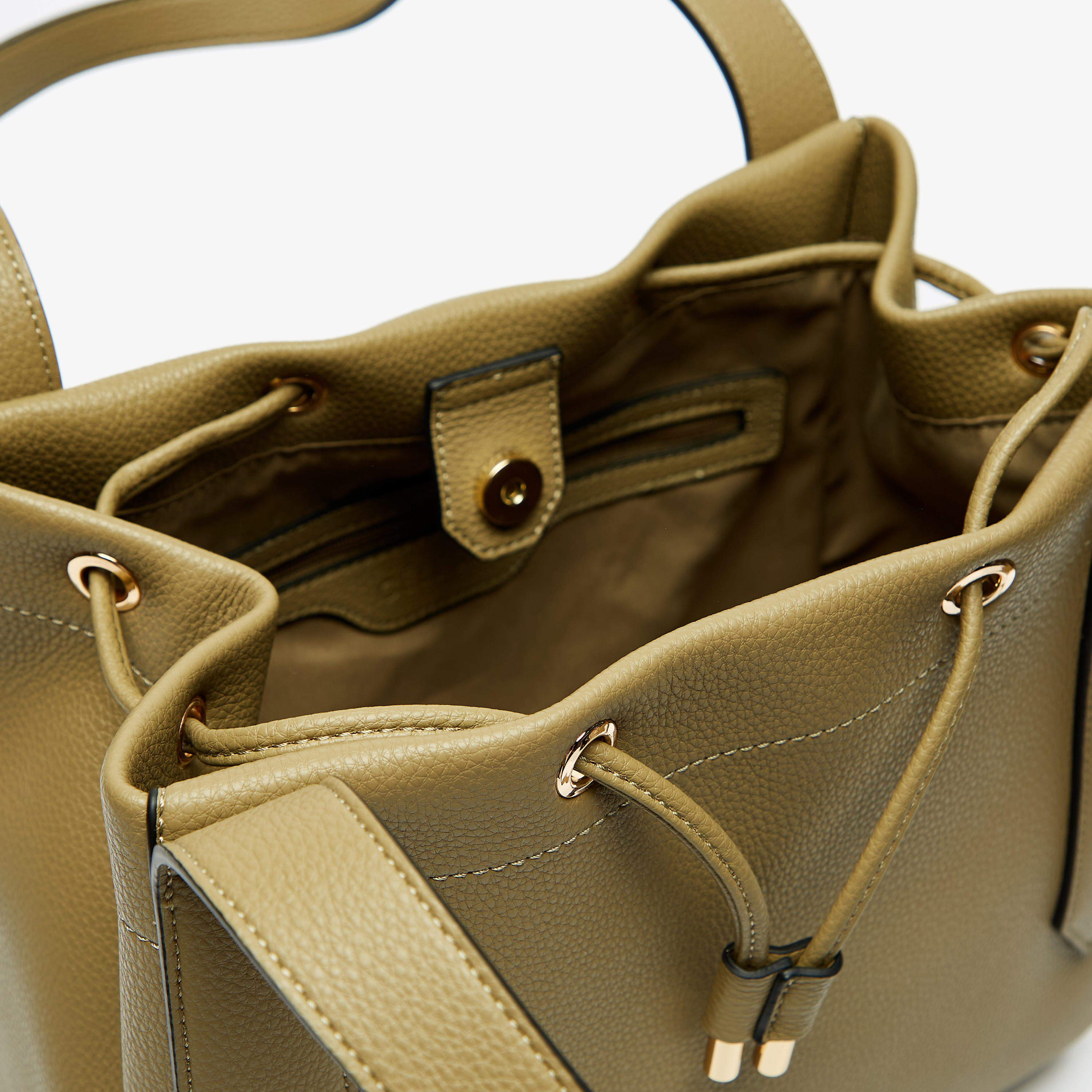 Celeste Solid Shoulder Bag with Drawstring Closure-women-bagsandwallets-handbags-image-5
