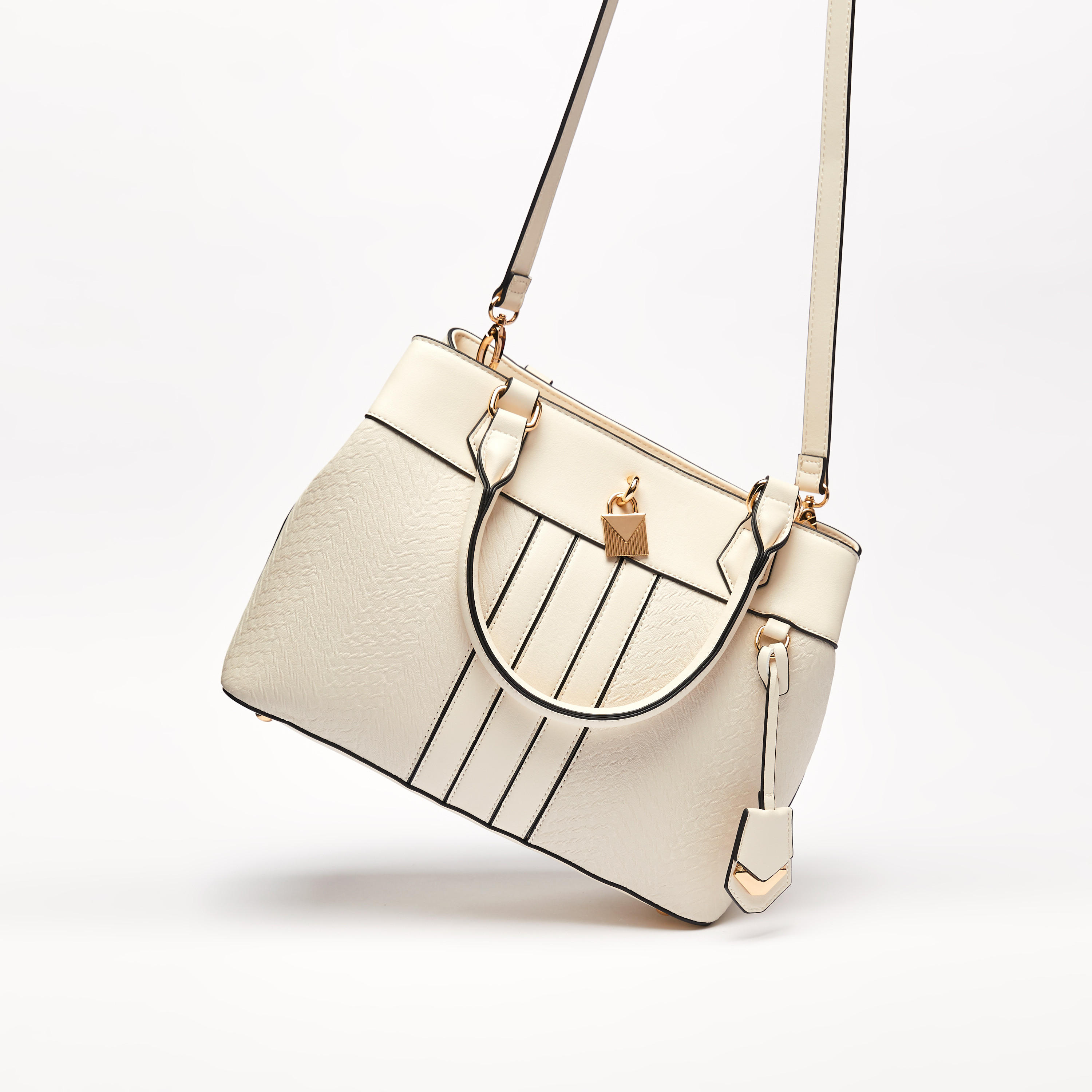Jane Shilton Textured Tote Bag with Detachable Strap and Zip Closure-women-bagsandwallets-handbags-image-2