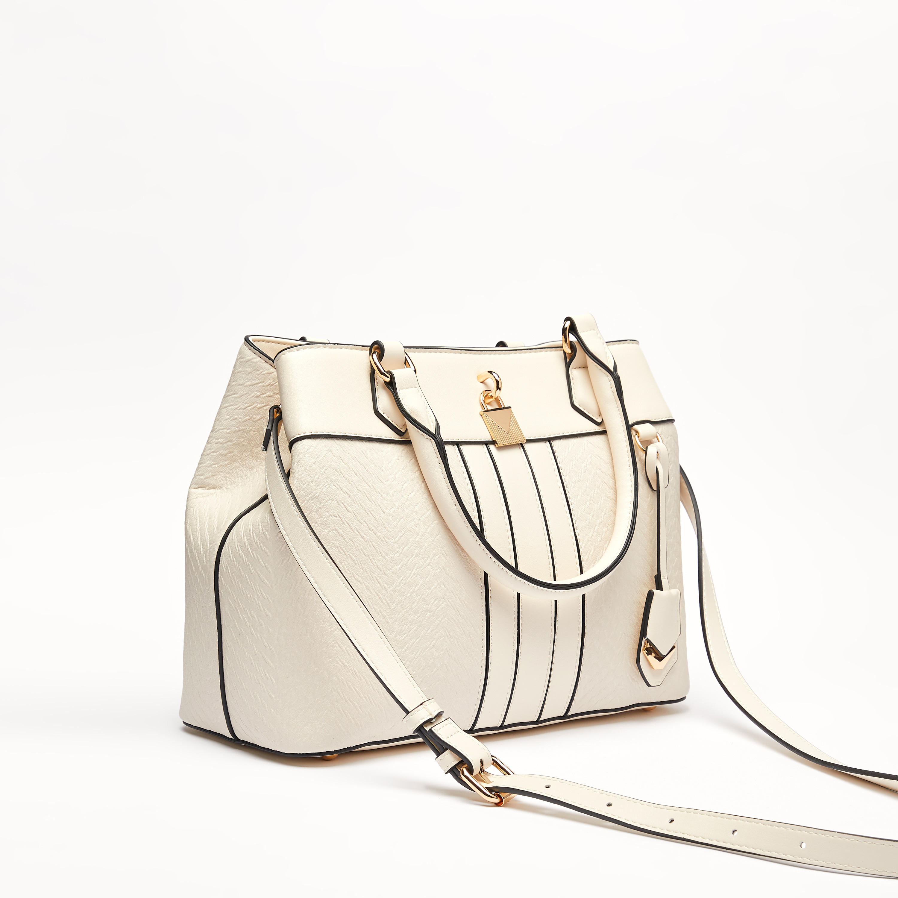 Jane Shilton Textured Tote Bag with Detachable Strap and Zip Closure-women-bagsandwallets-handbags-image-3