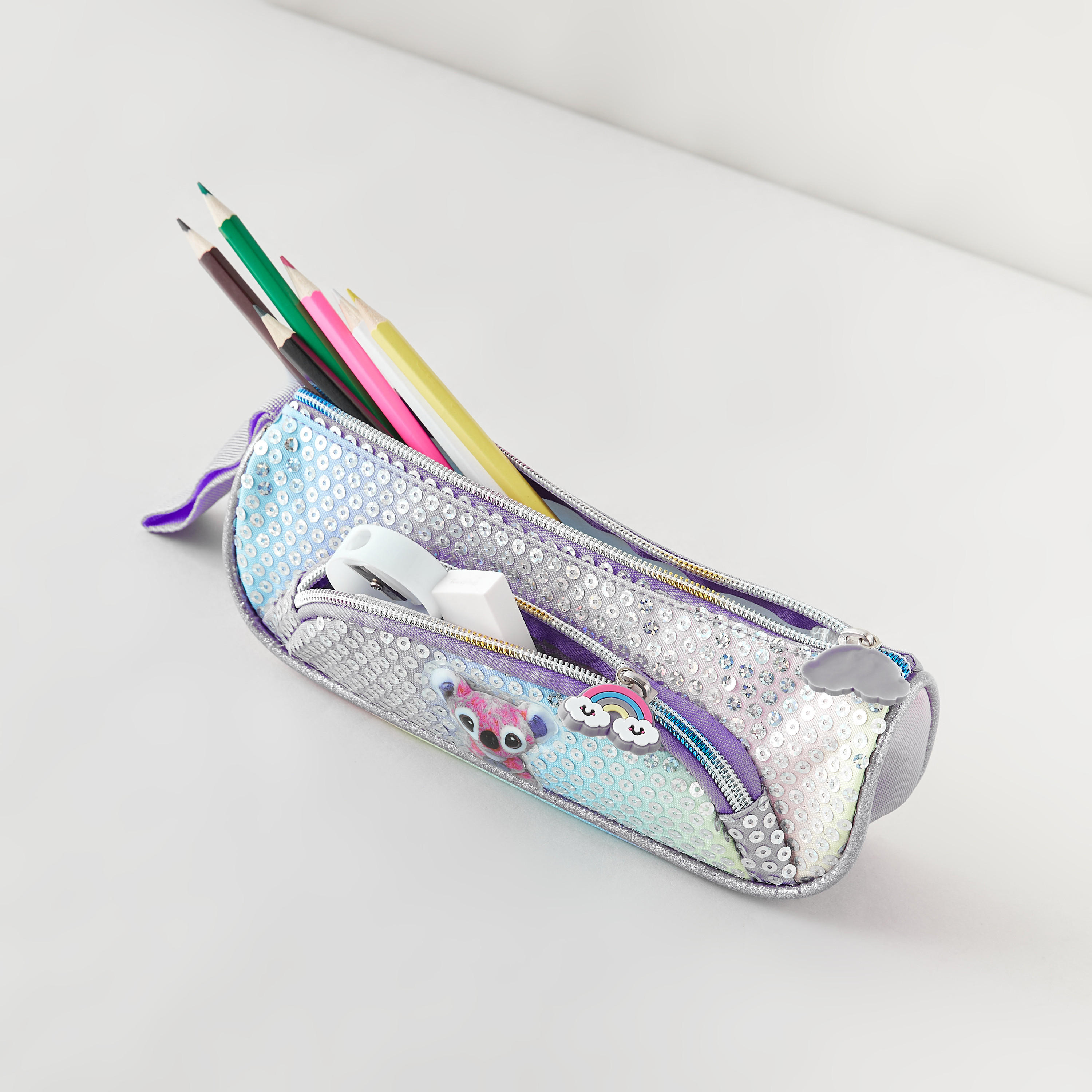 Embellished Pencil Case with Zip Closure-school-stationery-pencilcases-image-2