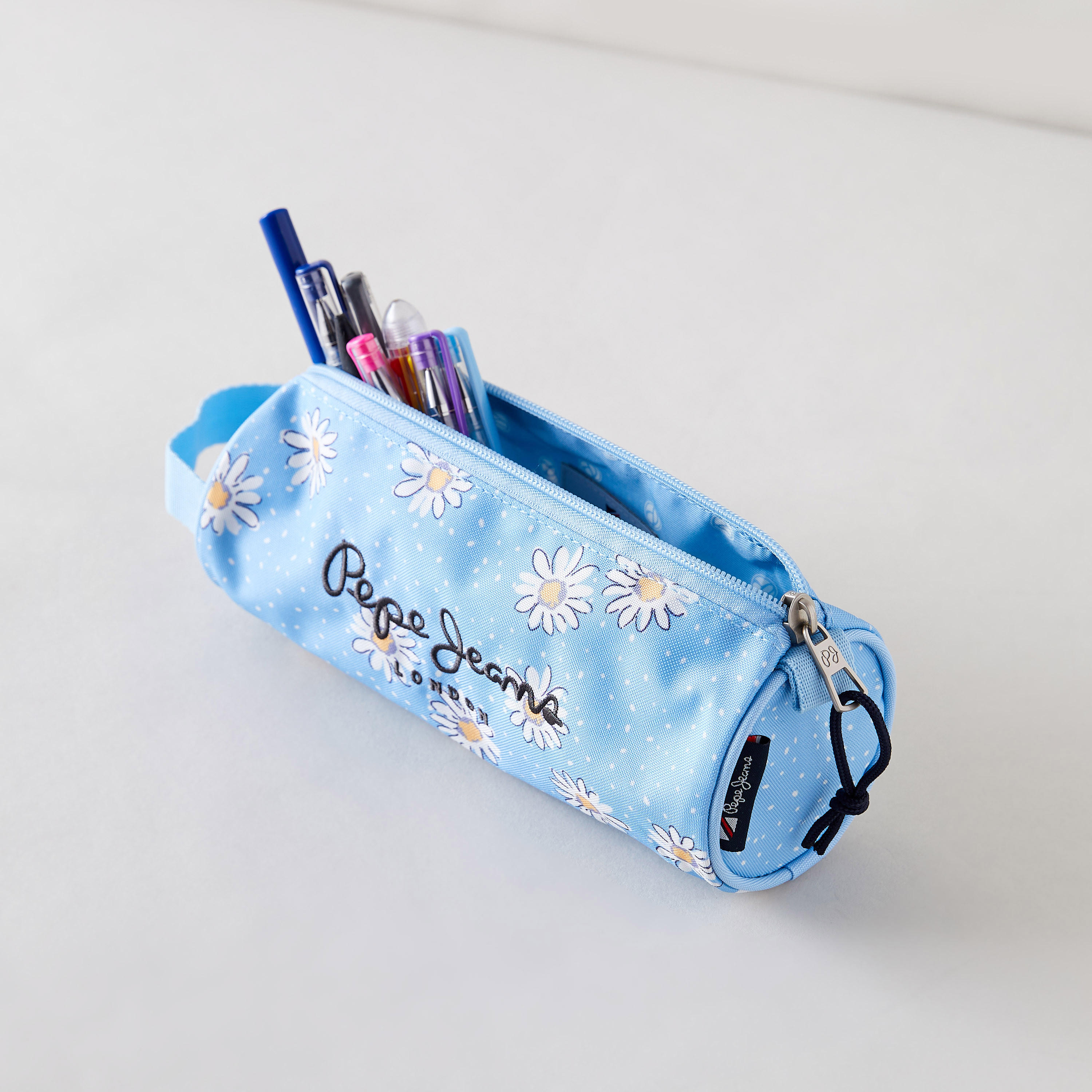Pepe Jeans Floral Print Pencil Case with Zip Closure-school-stationery-pencilcases-image-2