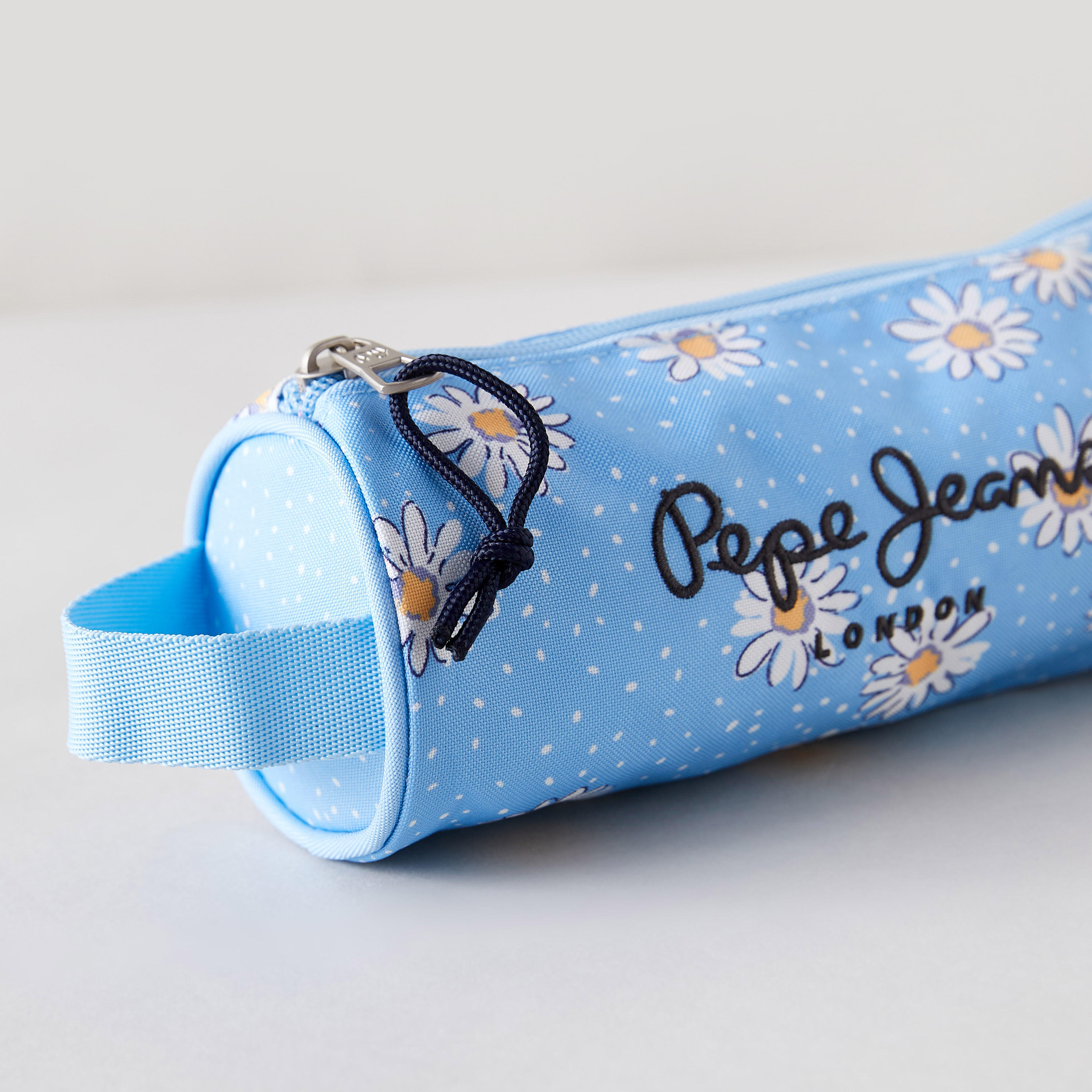 Pepe Jeans Floral Print Pencil Case with Zip Closure-school-stationery-pencilcases-image-4