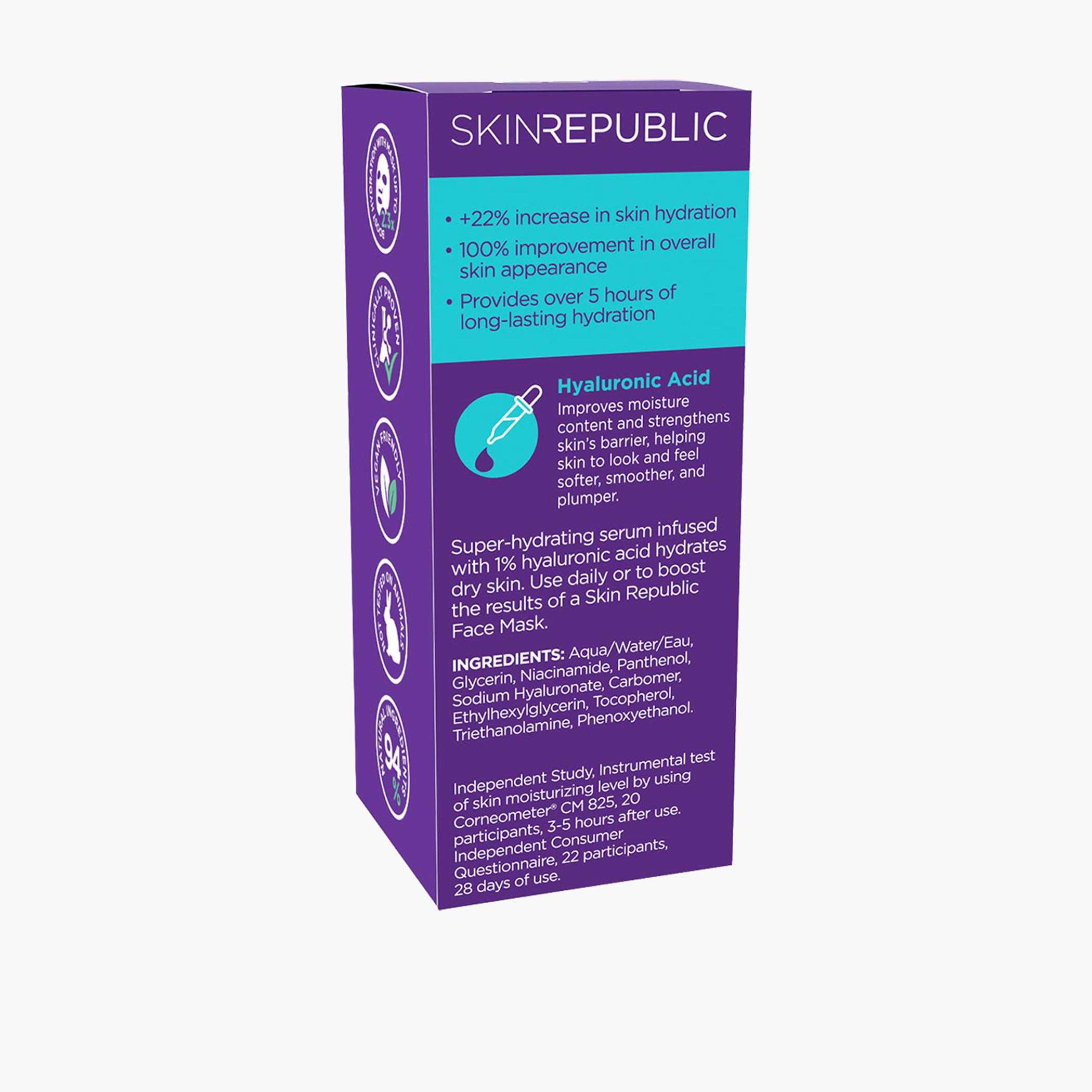 Skin Republic Hyaluronic Acid 1% and Niacinamide 2% Face Serum for instant hydration 30ml-beautyandpersonalcare-skin-treatmentsandserums-image-2