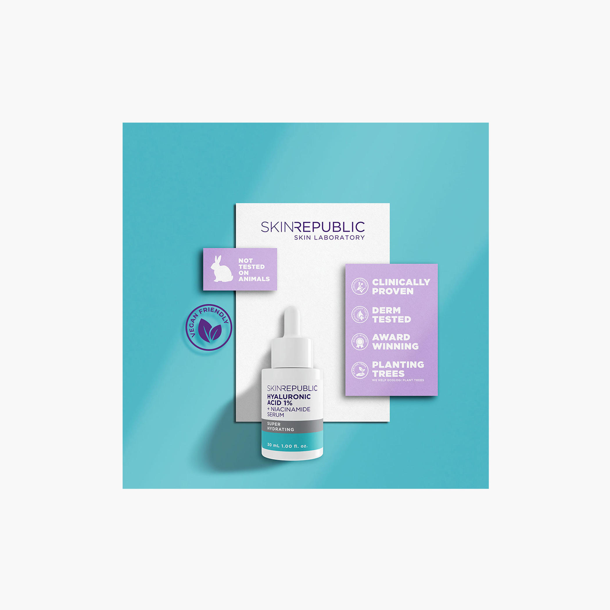 Skin Republic Hyaluronic Acid 1% and Niacinamide 2% Face Serum for instant hydration 30ml-beautyandpersonalcare-skin-treatmentsandserums-image-5