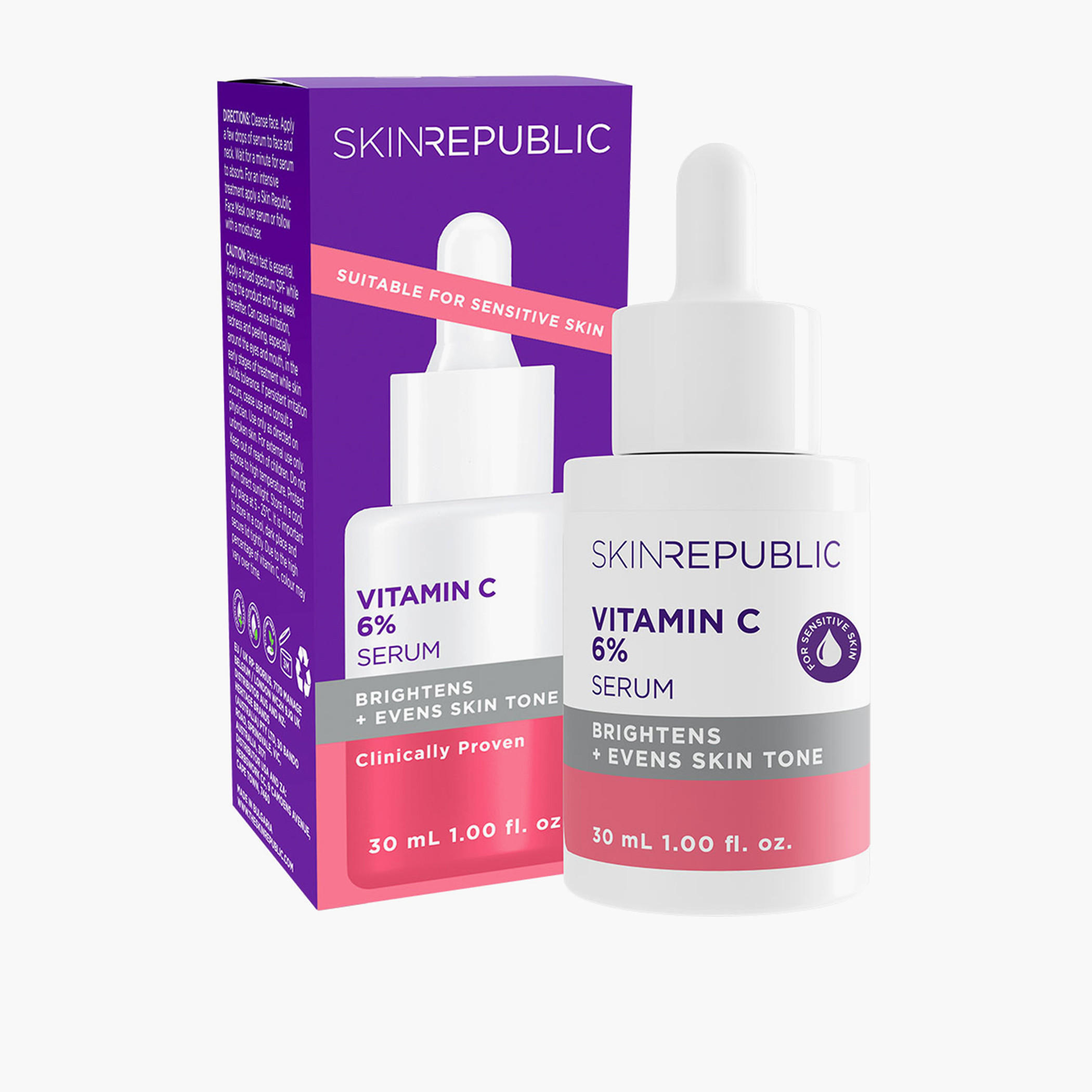سكين ريبابلك سيروم الوجه فيتامين سي 6٪ لإشراقة البشرة وتفتيح لونها 30 مل-beautyandpersonalcare-skin-treatmentsandserums-image-1