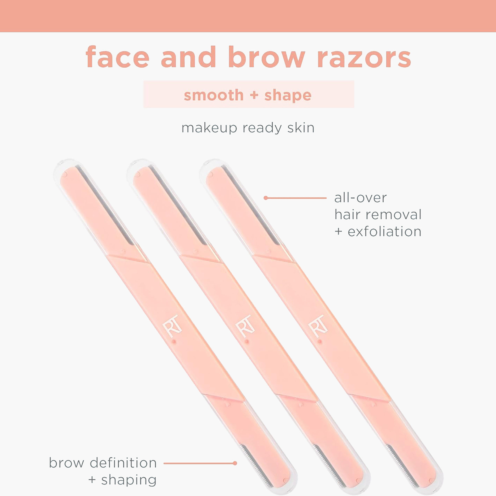 ماكينة حلاقة للوجه والحواجب من ريل تكنيكس - مجموعة من 3 قطع-beautyandpersonalcare-makeup-brushesandaccessories-accessories-image-3