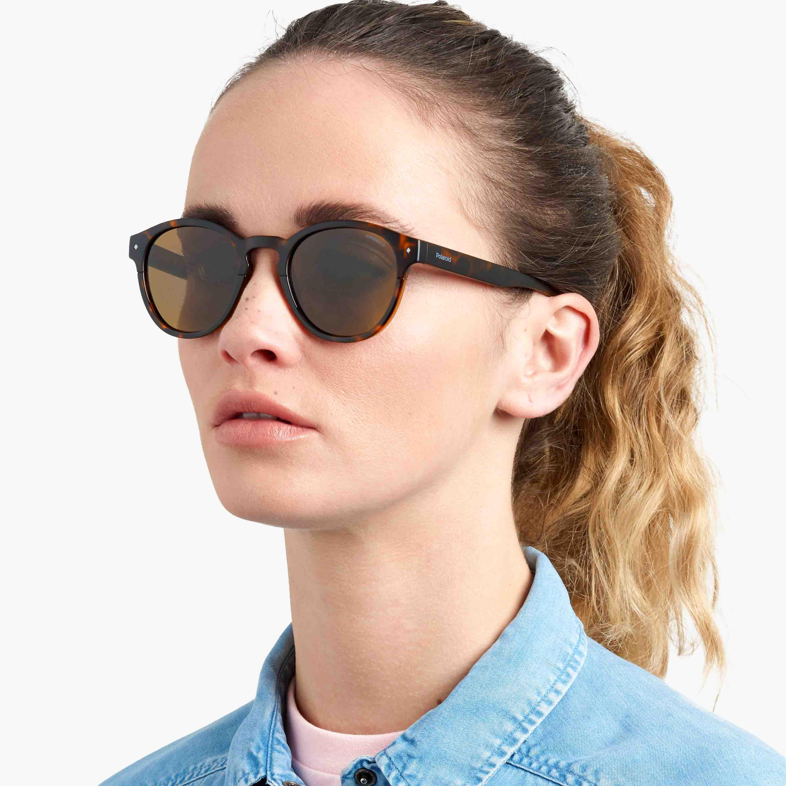 Polaroid Men Brown Polarised and UV Protected Lens Round Sunglass-men-sunglasses-image-4