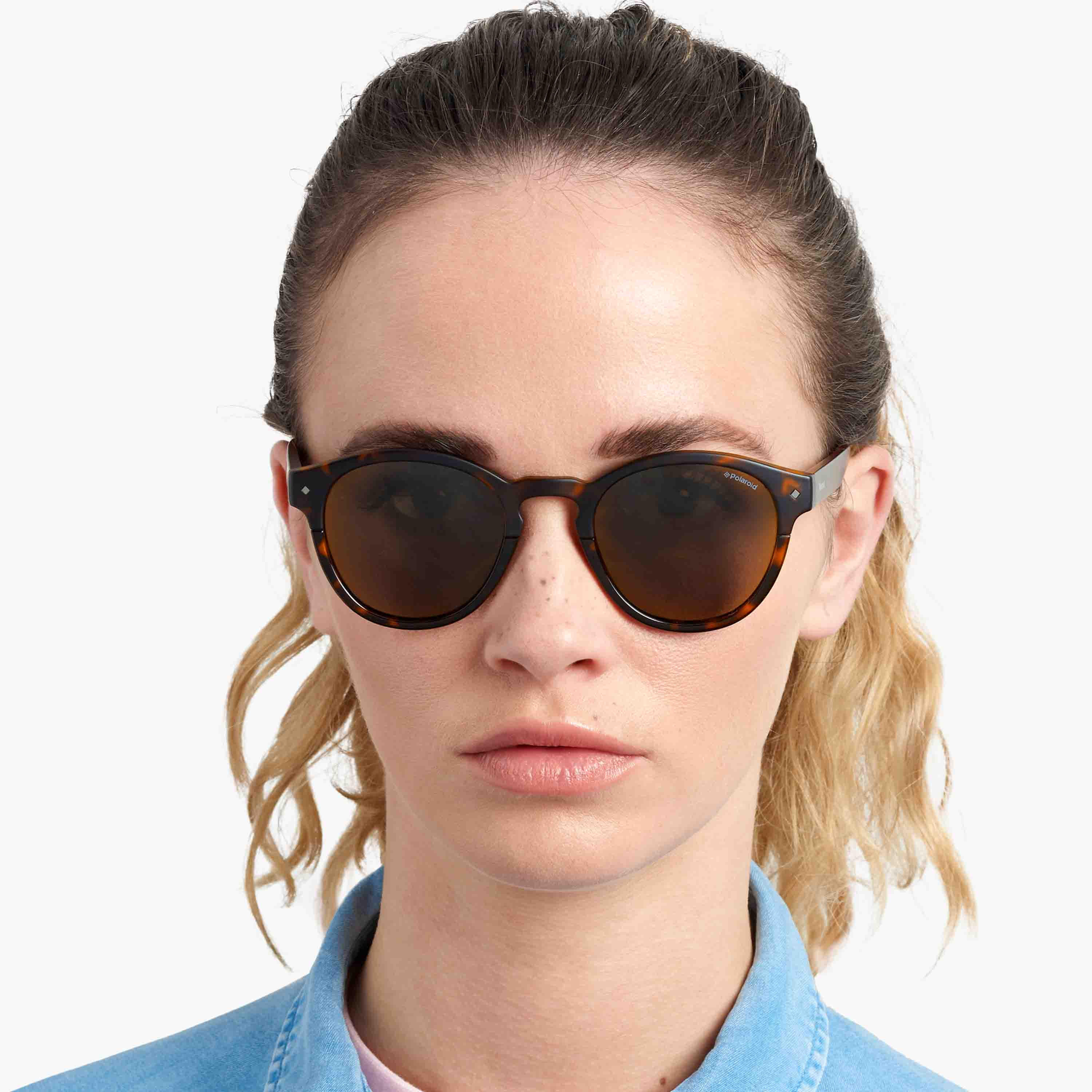 Polaroid Men Brown Polarised and UV Protected Lens Round Sunglass-men-sunglasses-image-5