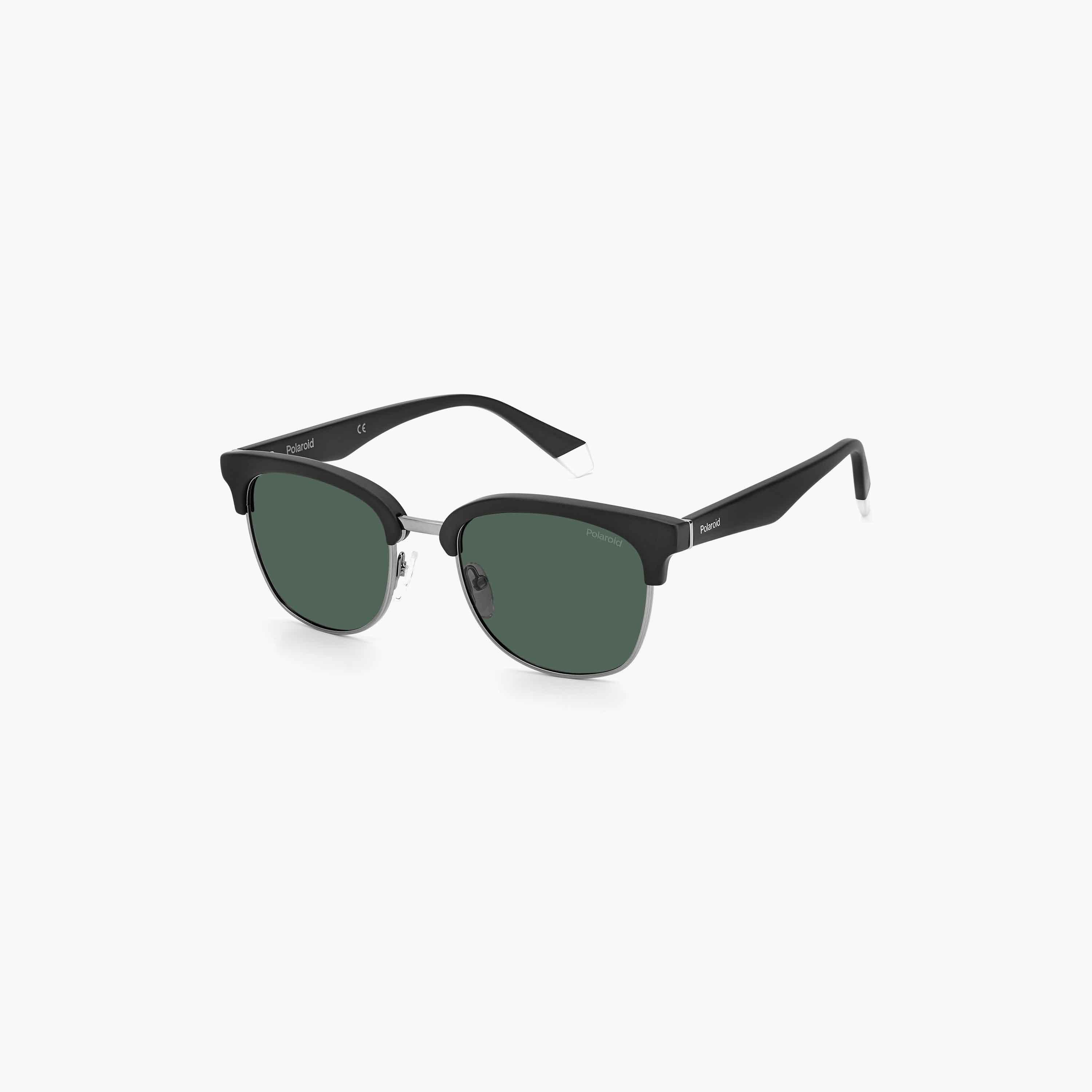Polaroid Polarized and UV Protected Green Lens 53 mm Browline Sunglasses | 203950-men-sunglasses-image-1
