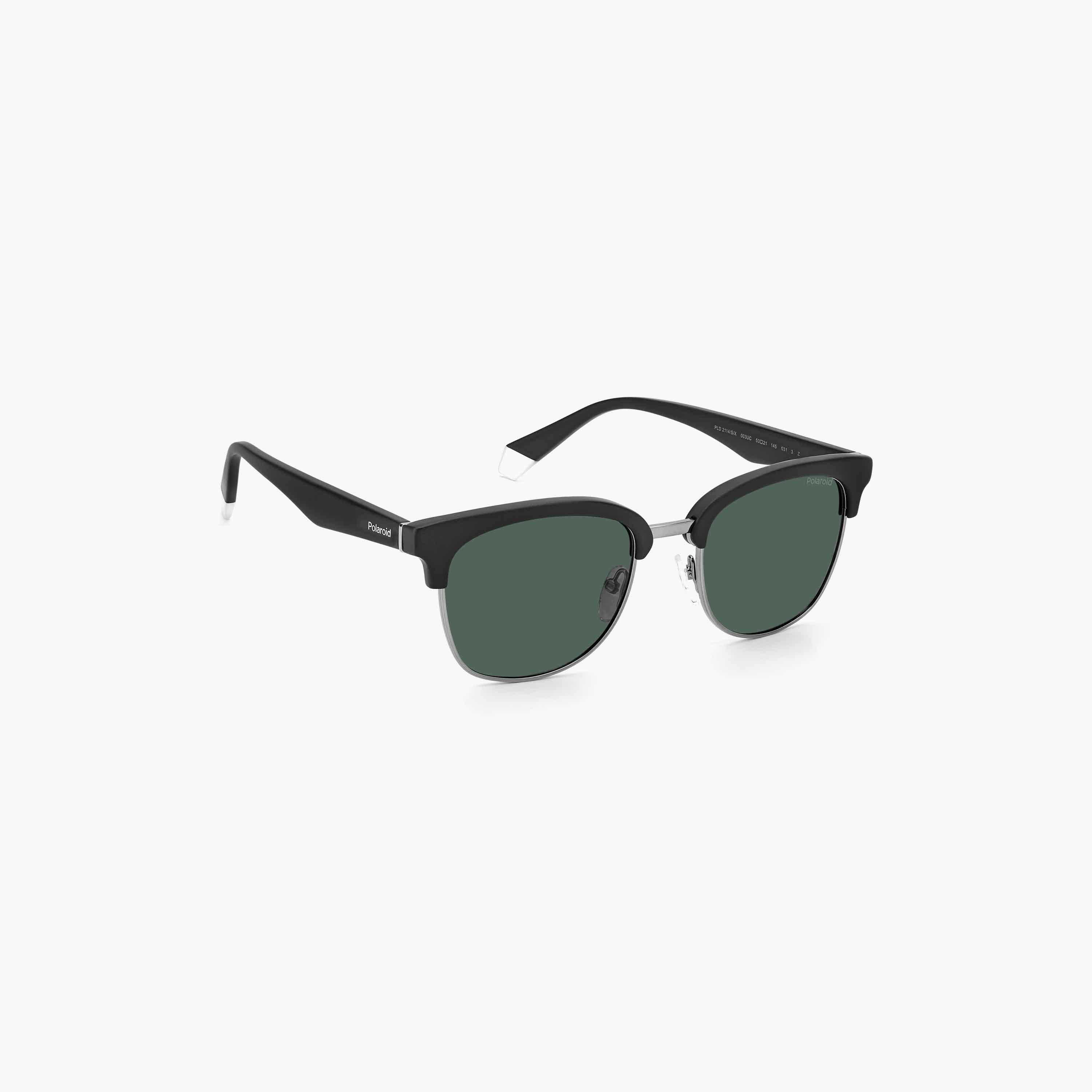 Polaroid Polarized and UV Protected Green Lens 53 mm Browline Sunglasses | 203950-men-sunglasses-image-3