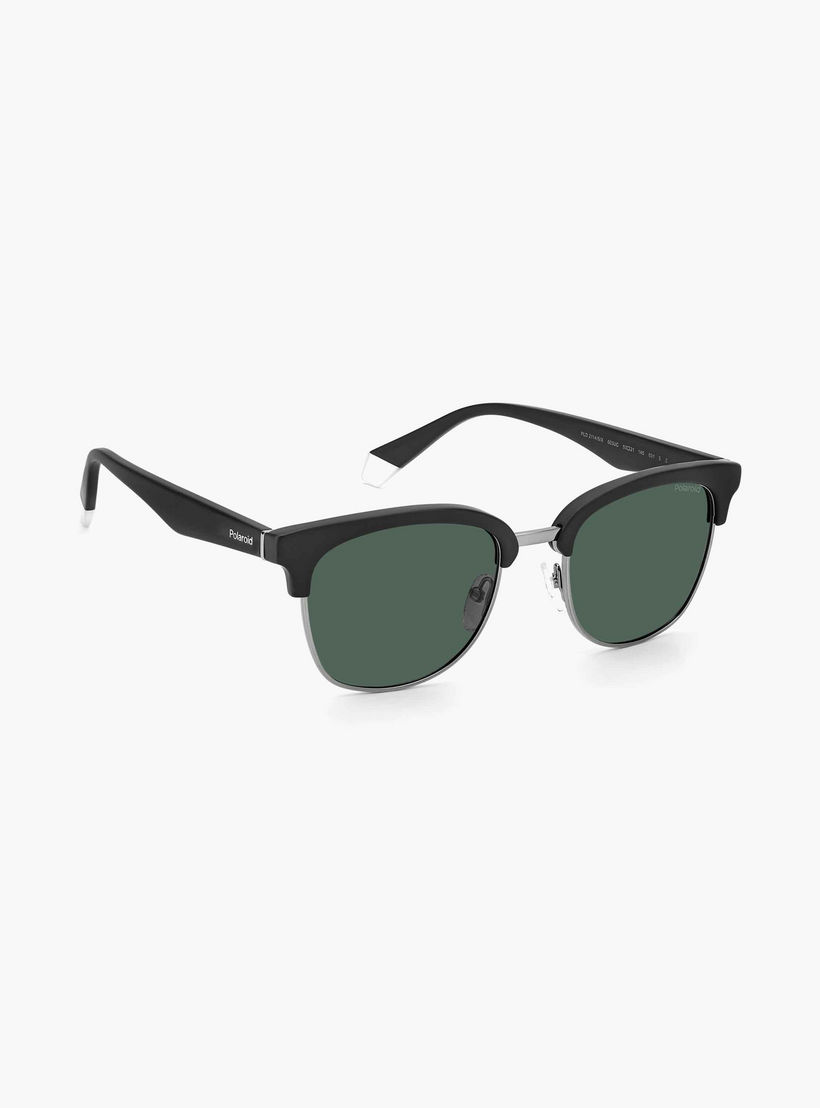 Polaroid Polarized and UV Protected Green Lens 53 mm Browline Sunglasses | 203950-men-sunglasses-image-3
