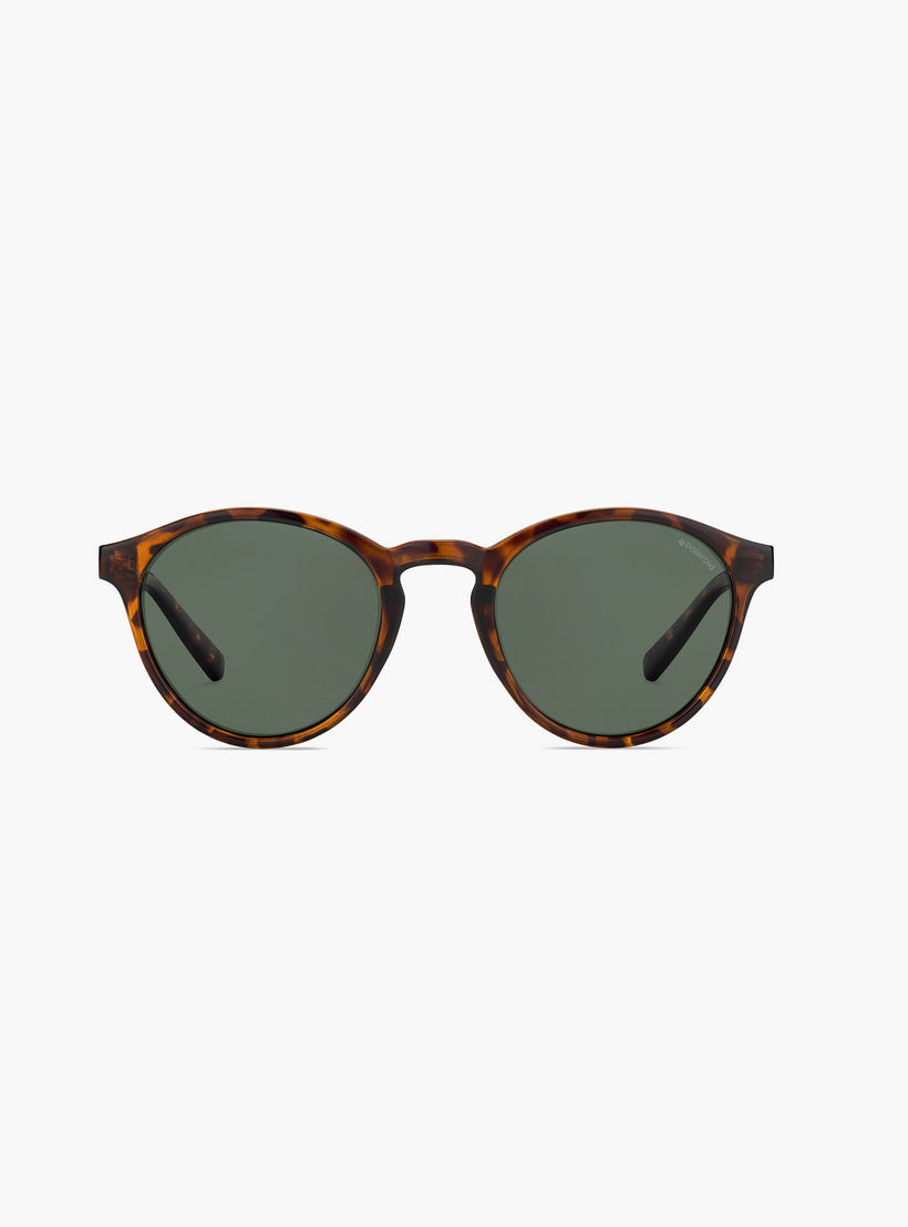 Polaroid Men Green Polarised and UV Protected Lens Round Sunglass-men-sunglasses-image-3
