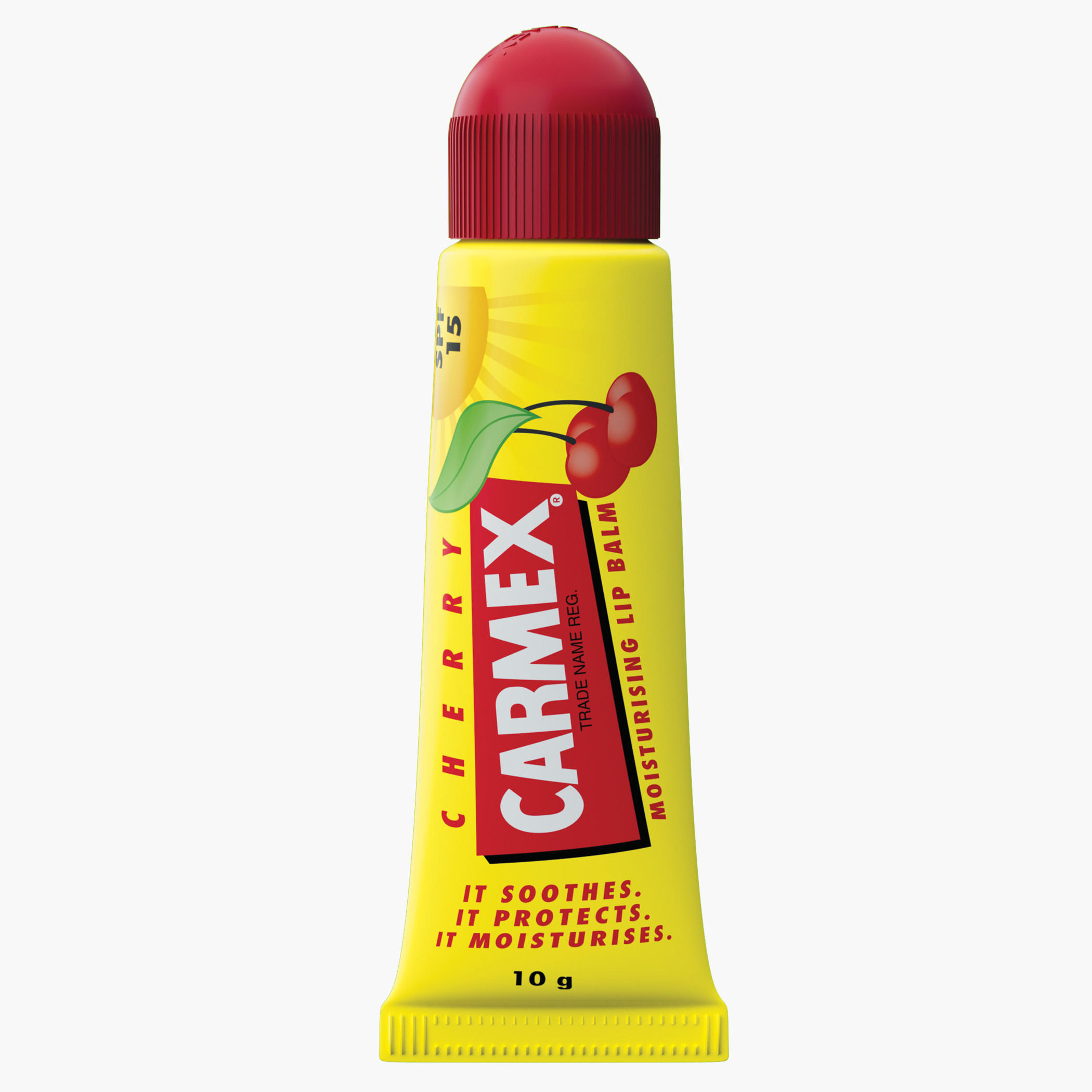 Carmex Cherry Lip Balm Tube - 10 gms-beautyandpersonalcare-skin-lipcare-image-1