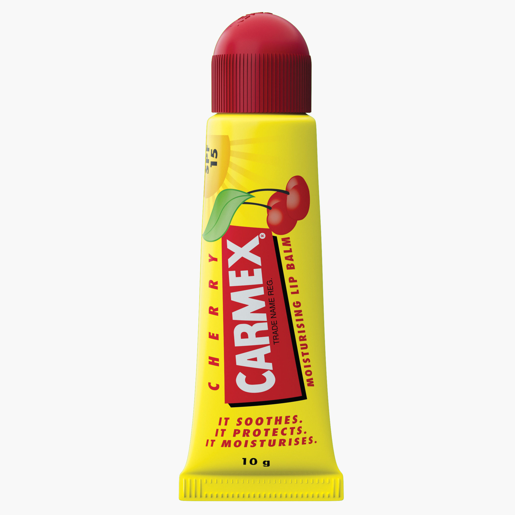 Carmex Cherry Lip Balm Tube - 10 gms-beautyandpersonalcare-skin-lipcare-image-1