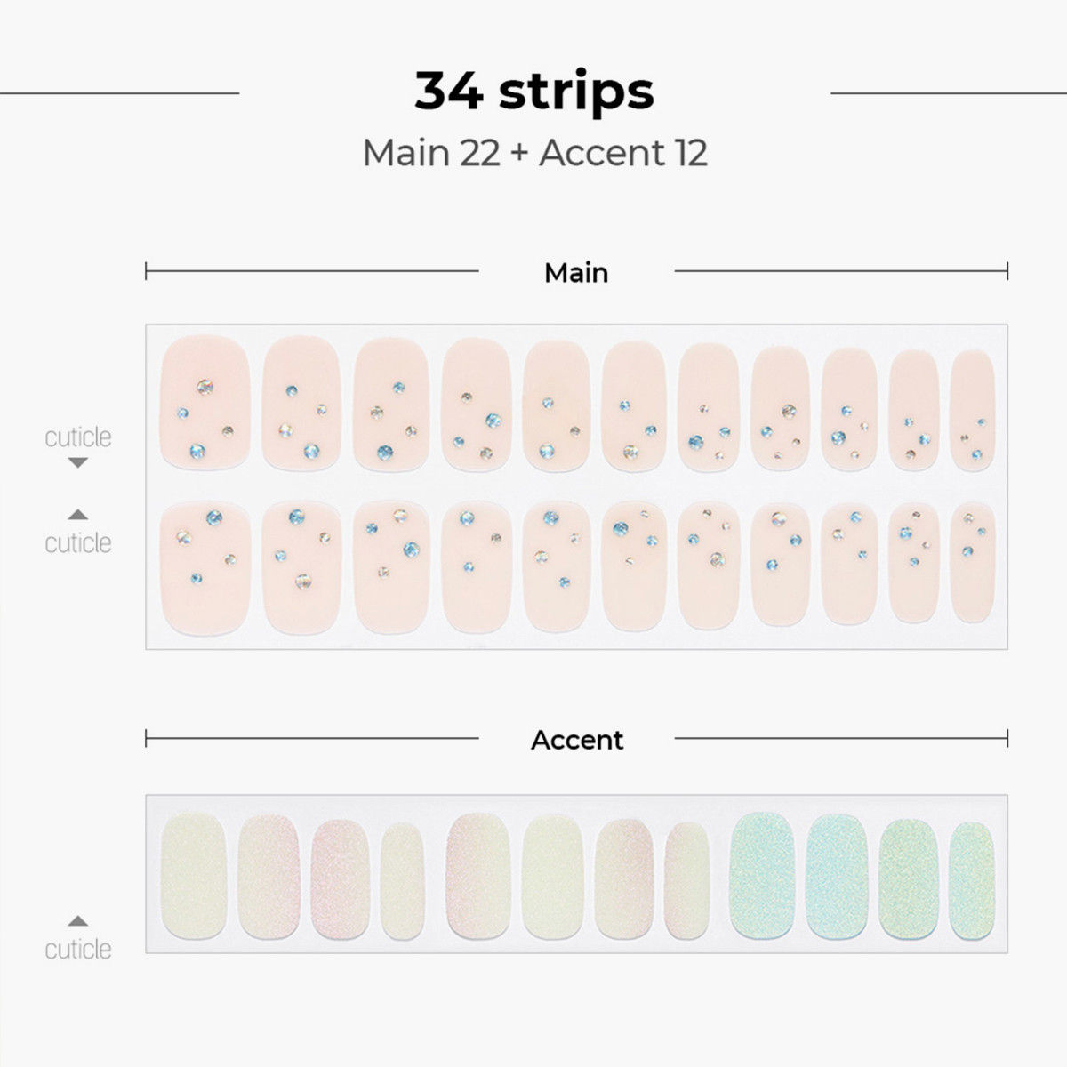 مجموعة ملصقات أظافر لامعة 35 قطعة من داشنج ديفا-beautyandpersonalcare-makeup-nails-artificialnails-image-3