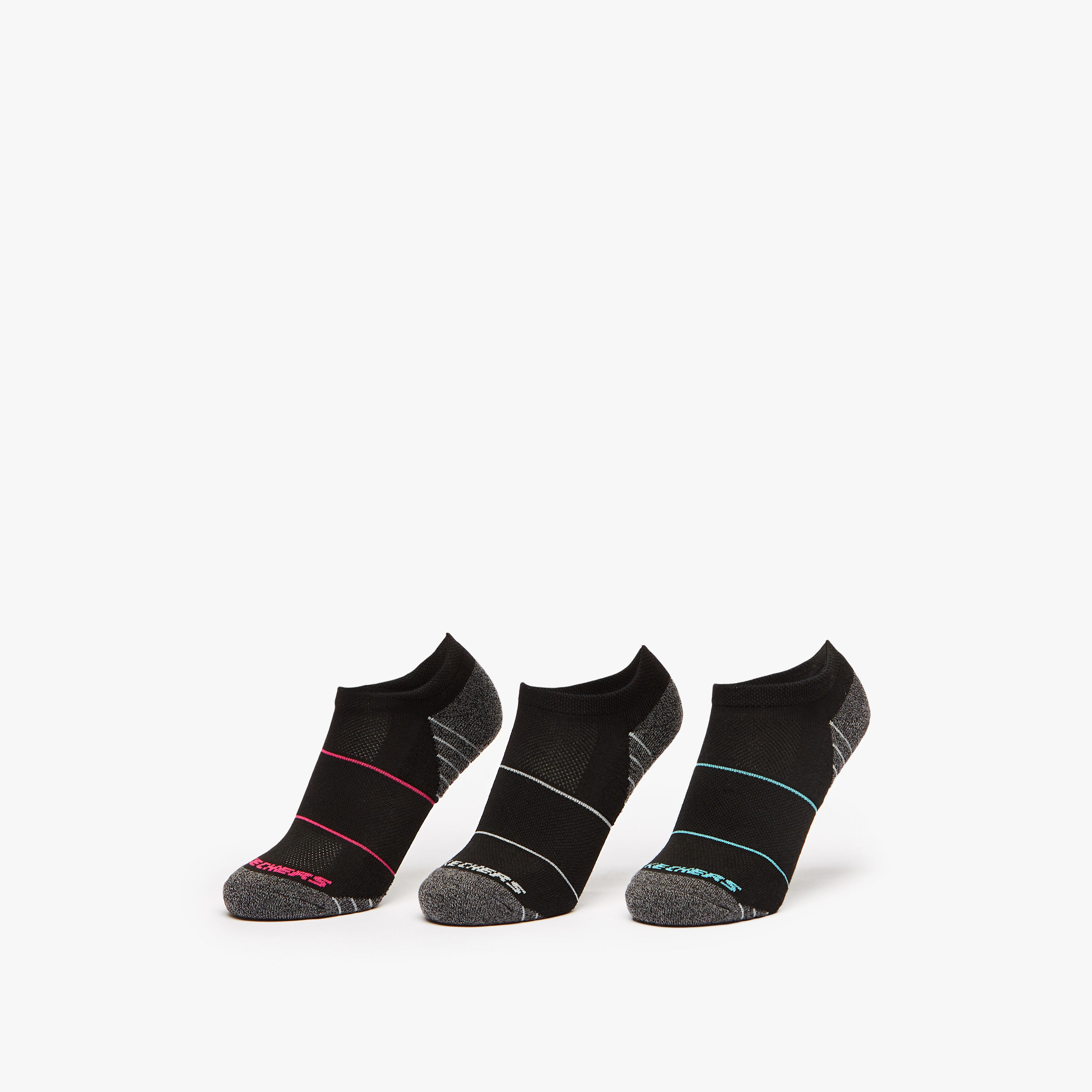 Skechers 3-Piece Ankle Length Sports Socks Set - S114343-016-women-socksandstockings-image-1