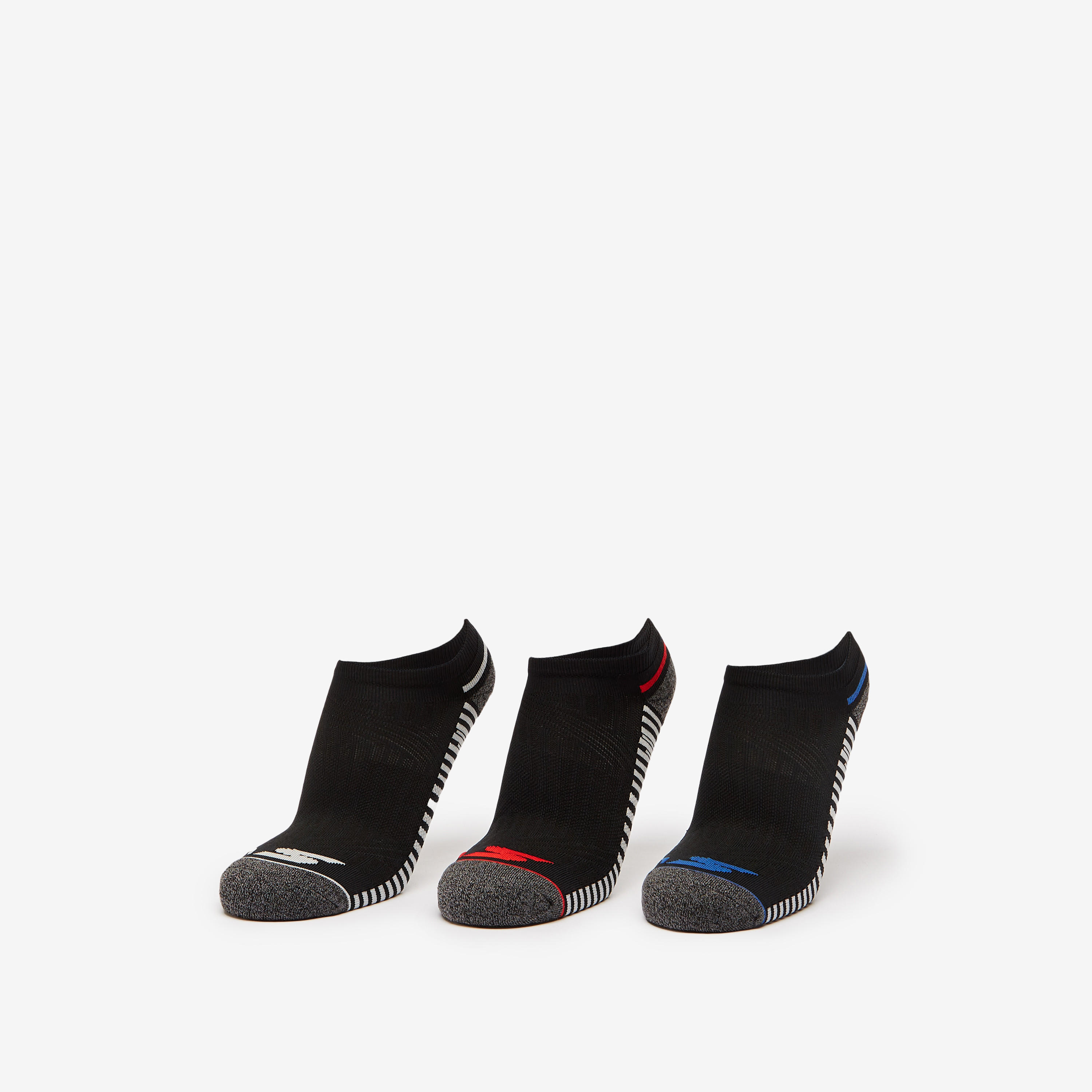 جوارب رياضية سادة من سكيتشرز - طقم 3 أزواج-men-socks-image-1
