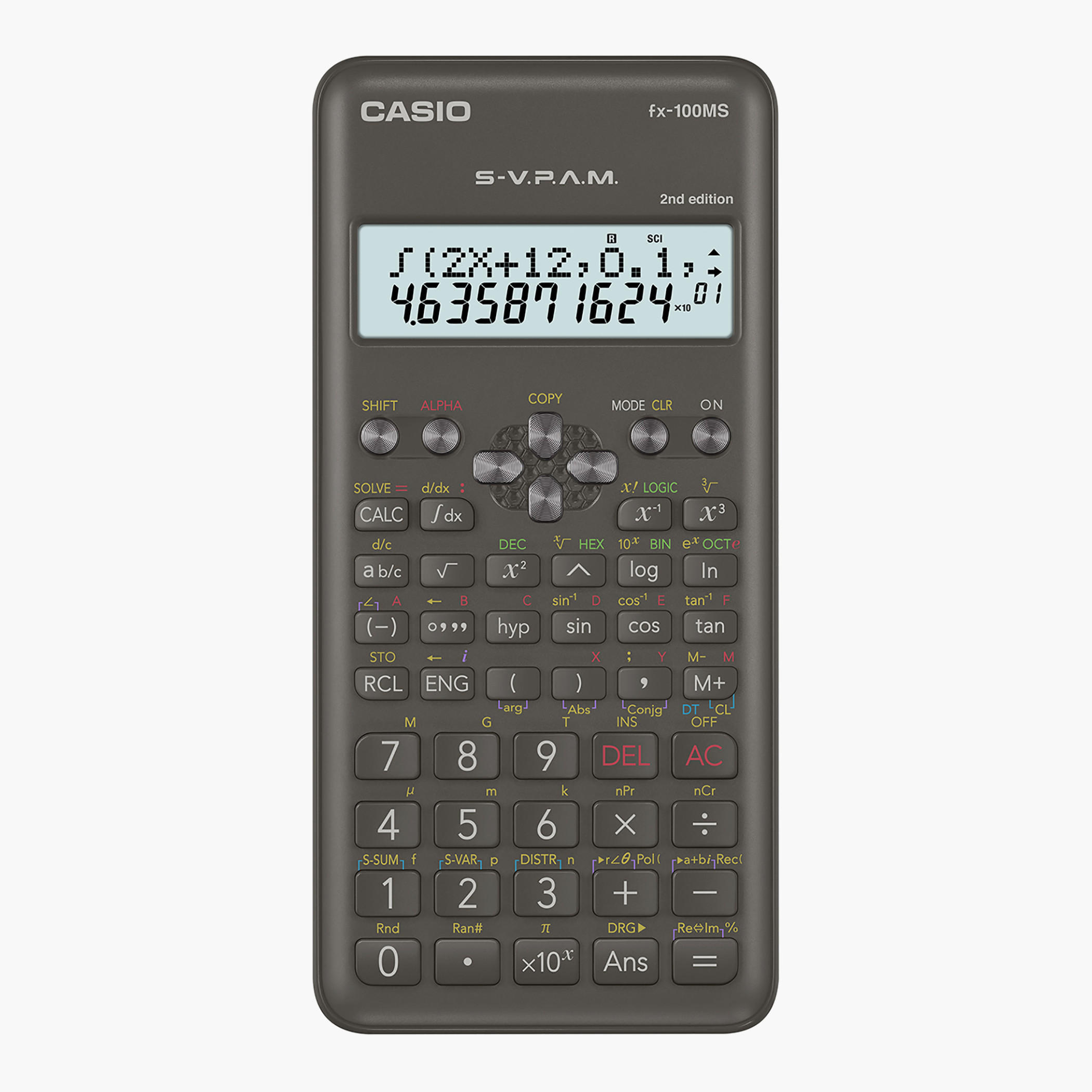 كاسيو الة حاسبة علمية سوداء للتعليم مع 40 من الثوابت العلمية-school-stationery-calculators-image-1