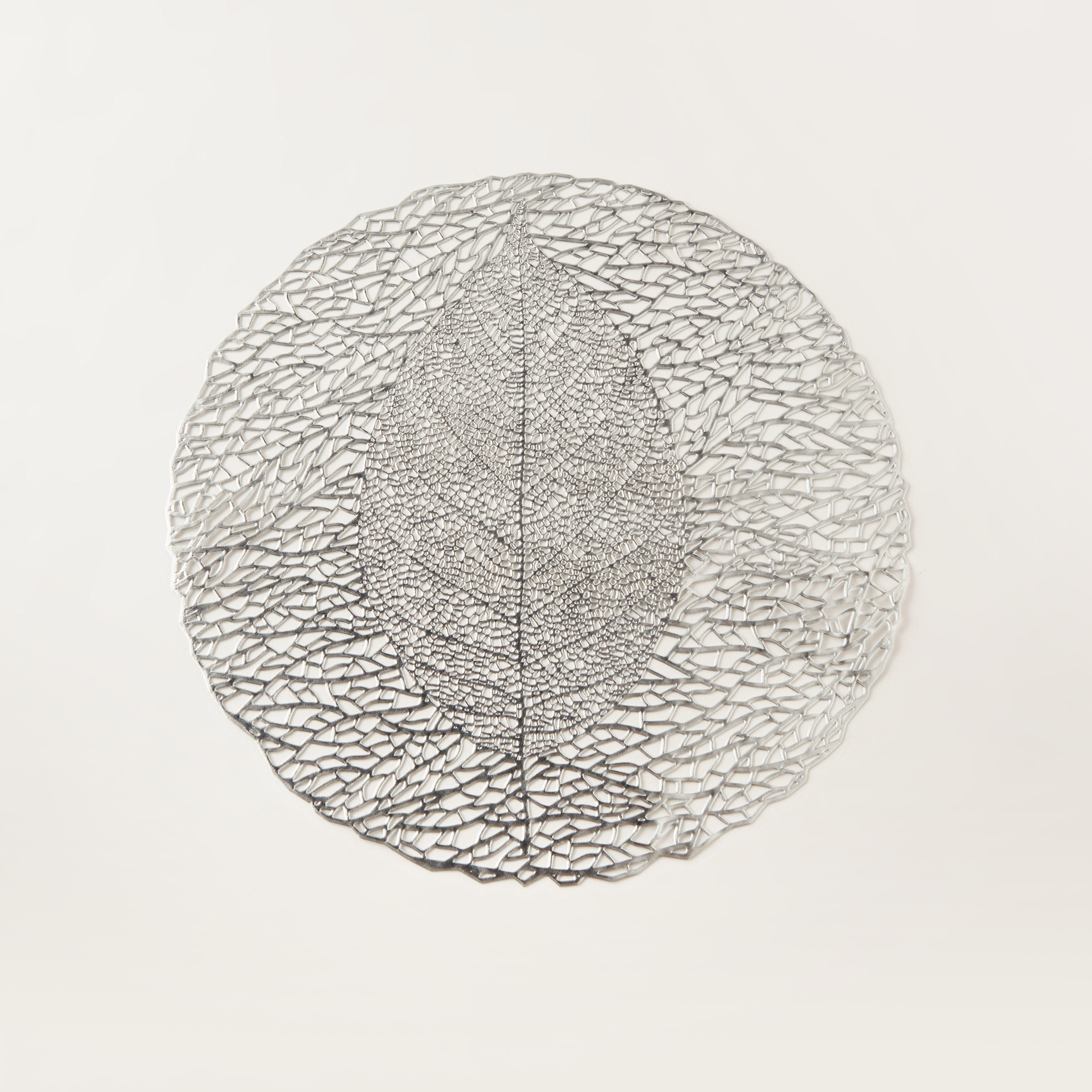 Fig Leaf Circular Cutout Placemat - 38 cms-household-dining-tablelinen-placemats-image-1