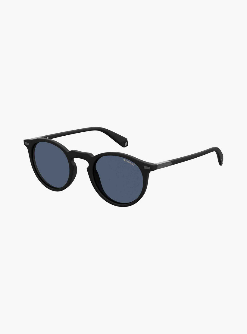 Polaroid Polarized and UV Protected Blue Lens 47 mm Round Sunglasses | 202471-men-sunglasses-image-1