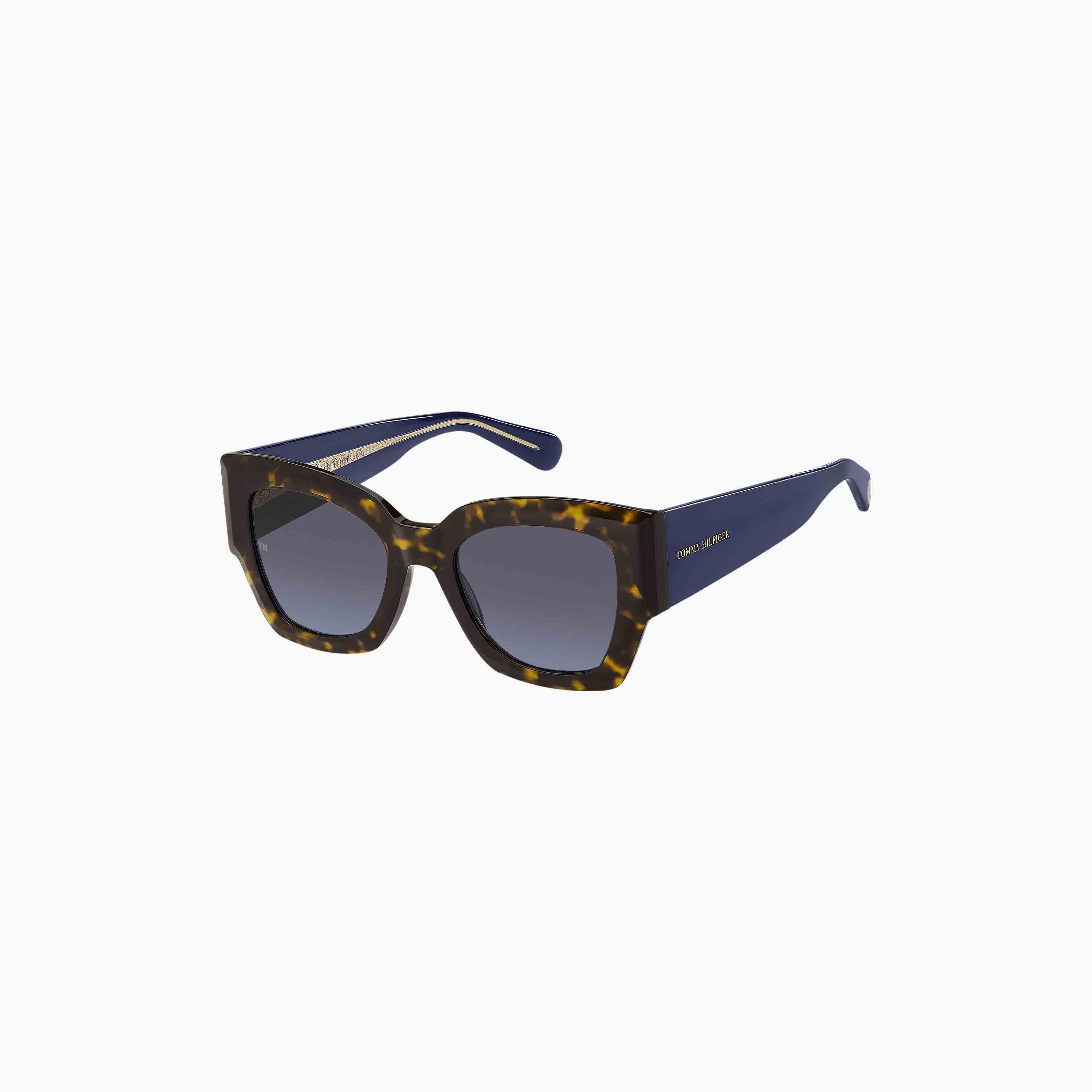 Tommy Hilfiger Women's UV Protected Grey Azure Lens 51 mm Cat Eye Sunglasses | 204387-women-sunglasses-image-1
