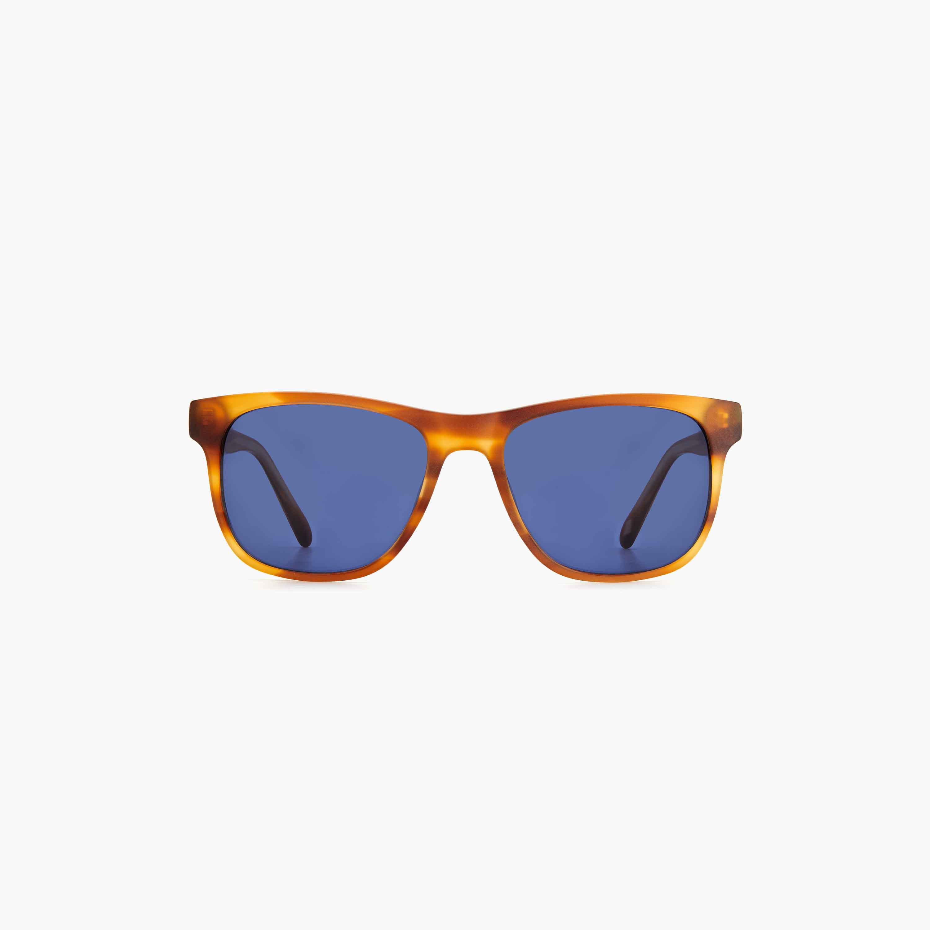 Fossil Men's UV Protected Blue Lens 55 mm Square Sunglasses | 204426-men-sunglasses-image-3