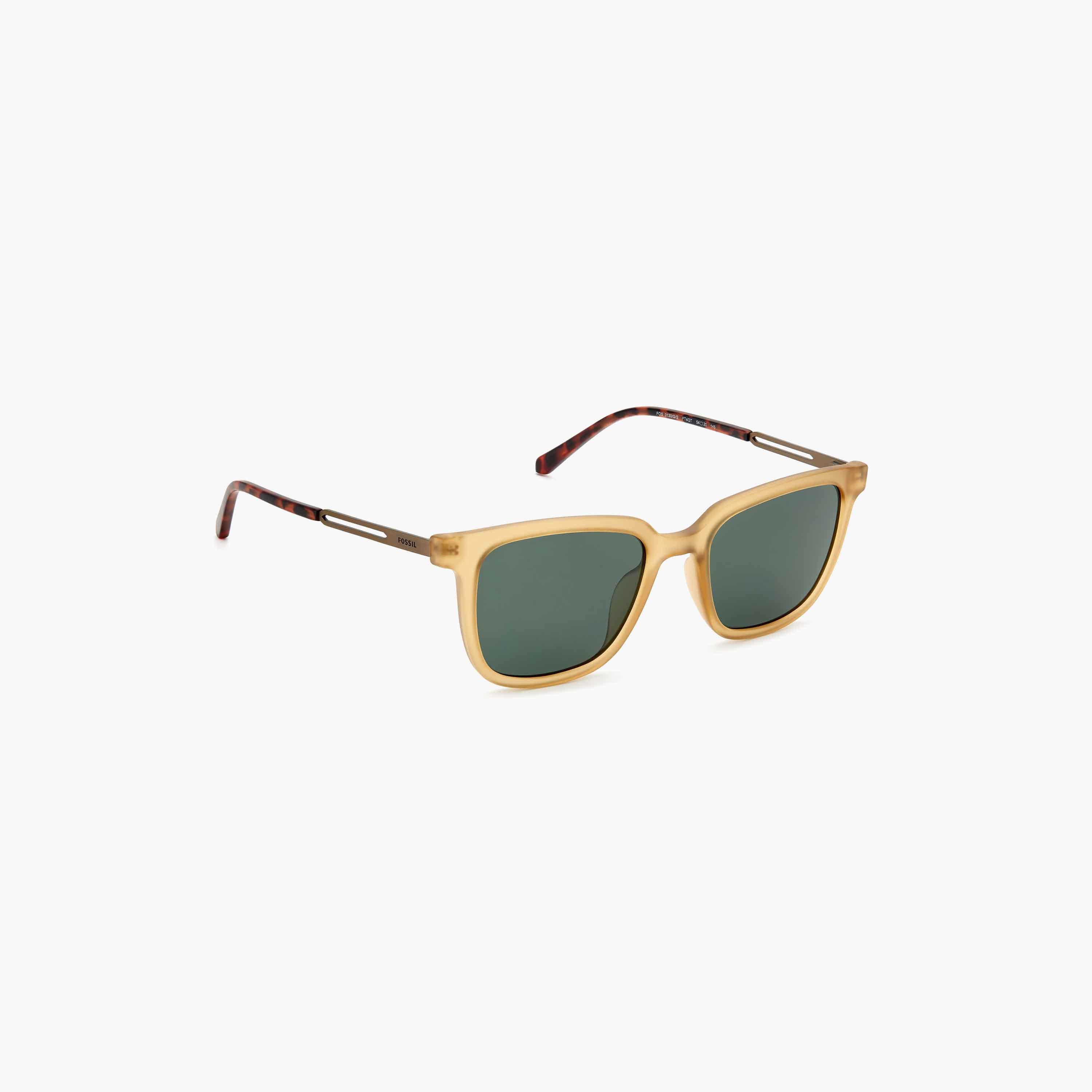Fossil UV Protected Green Lens 54 mm Square Sunglasses | 204697-men-sunglasses-image-2