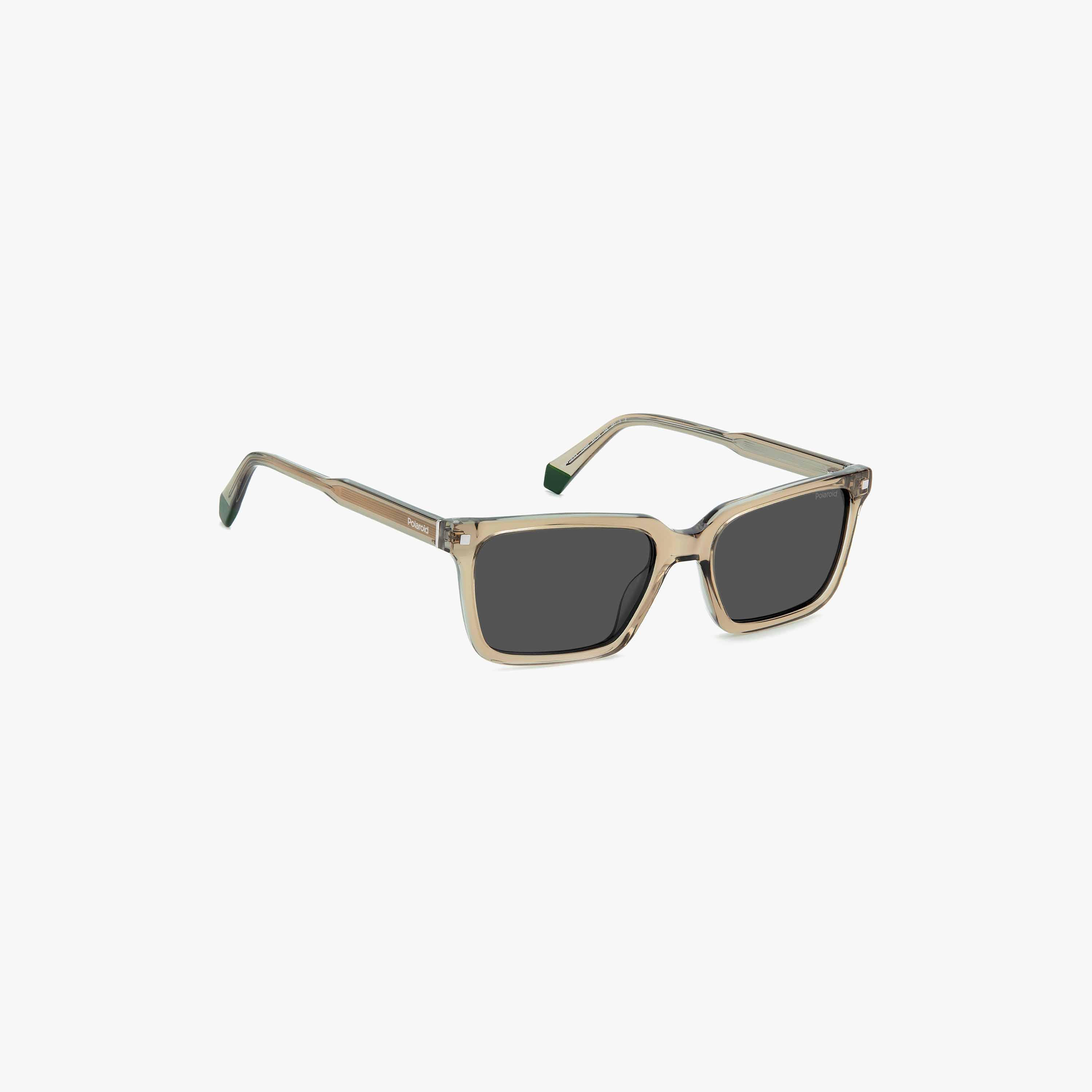 Polaroid Men's Polarized and UV Protected Grey Lens 55 mm Rectangular Sunglasses | 204799-girls-accessories-sunglasses-image-2