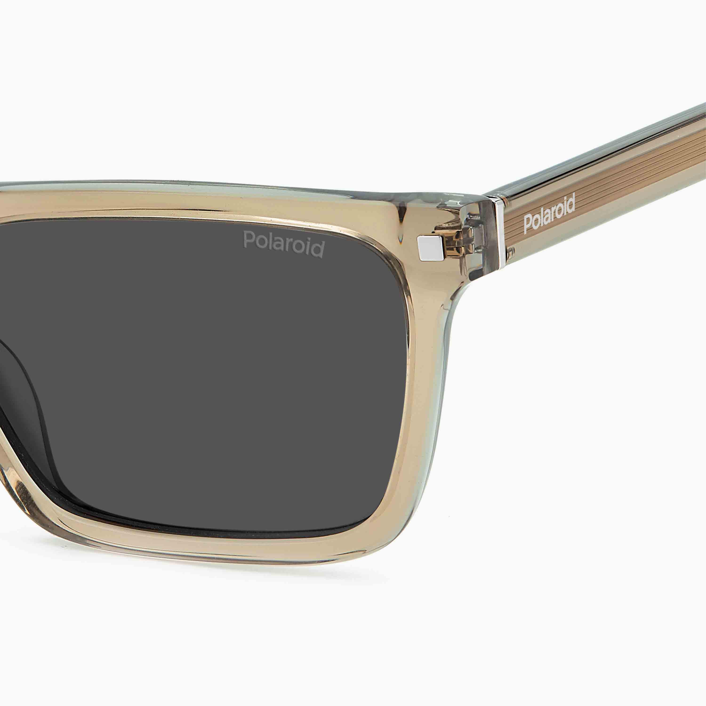 Polaroid Men's Polarized and UV Protected Grey Lens 55 mm Rectangular Sunglasses | 204799-girls-accessories-sunglasses-image-5