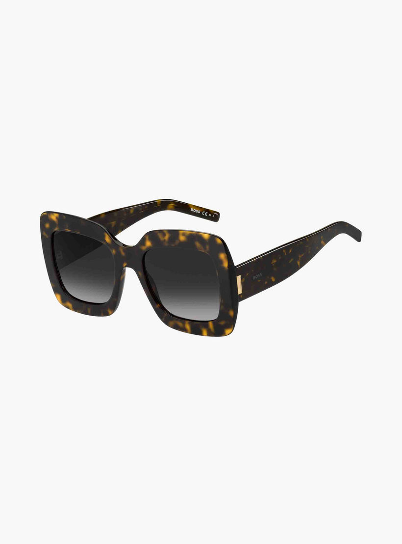 Hugo Boss Women's UV Protected Dark Grey Shaded Lens 54 mm Square Sunglasses | 204980-women-sunglasses-image-1