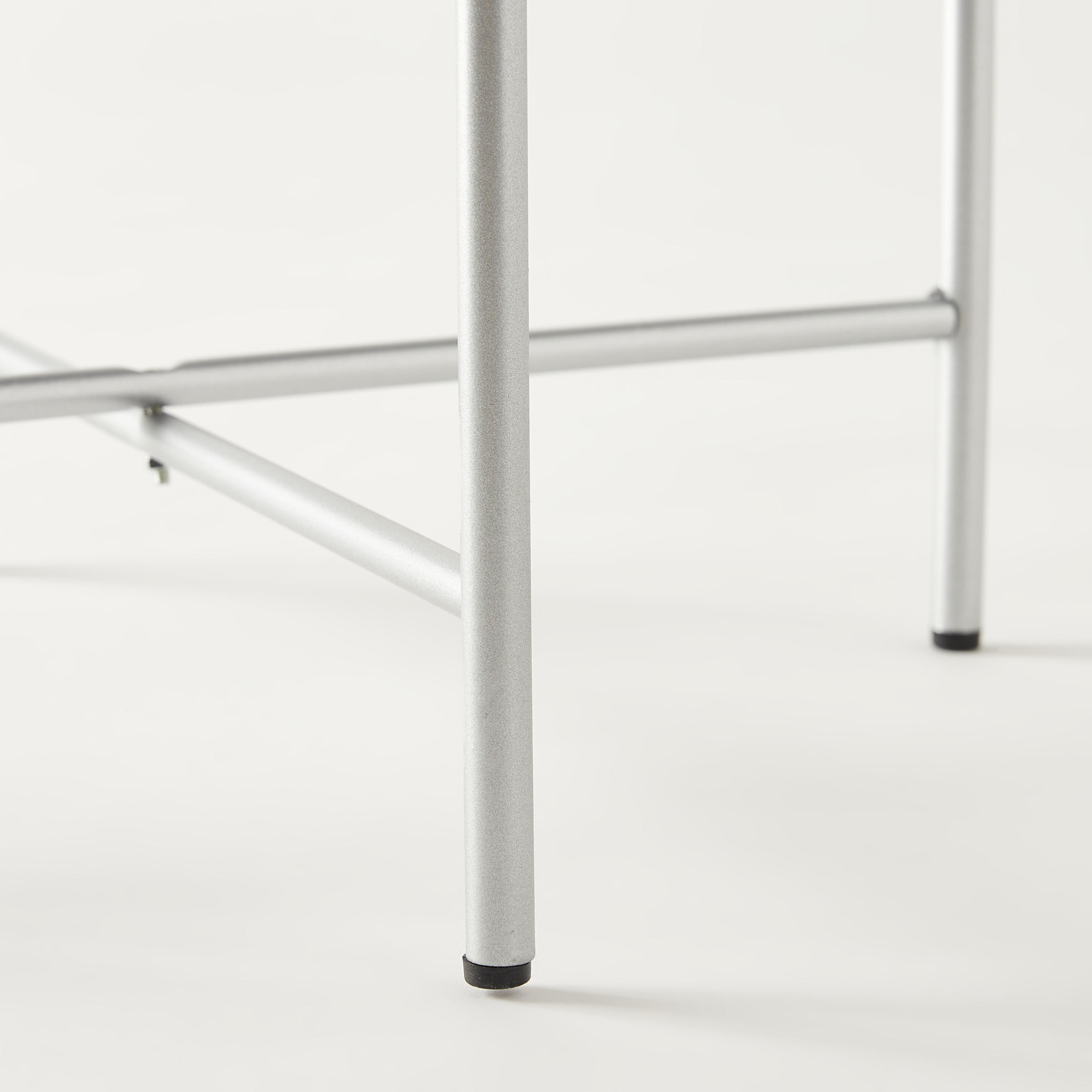 Metallic Accent Table with Mirror - 42x42x47 cms-furniture-livingroom-sideandendtables-image-5