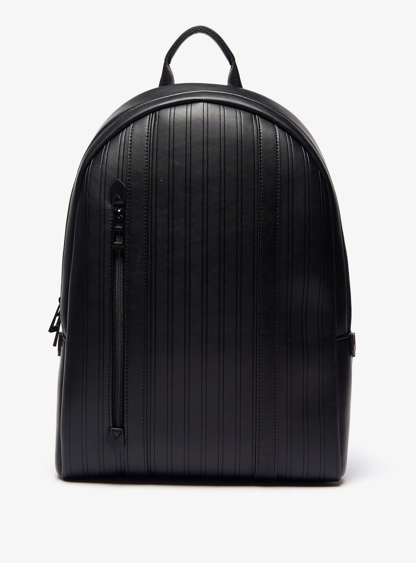 شنطة ظهر بارزة الملمس بسحاب إغلاق وأحزمة قابلة للتعديل من دوتشيني-men-bags-image-2