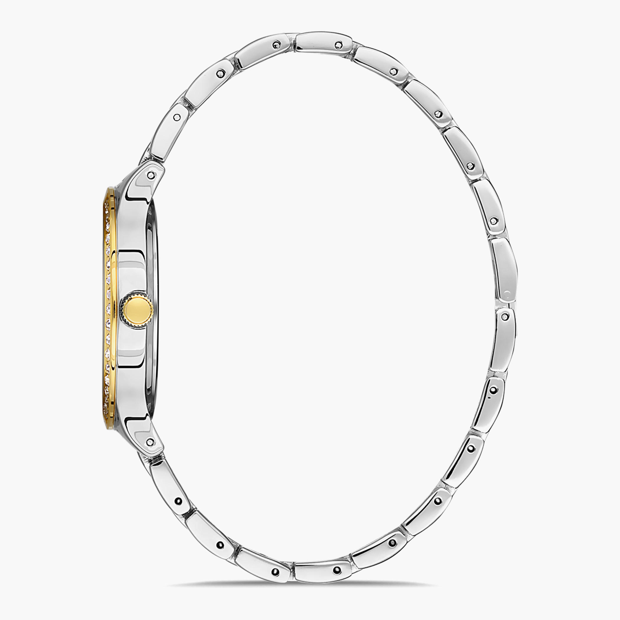 Omax Women Silver & Gold Strap Analog Watch - 00JDP034N001-women-watchesandjewellery-watches-image-2
