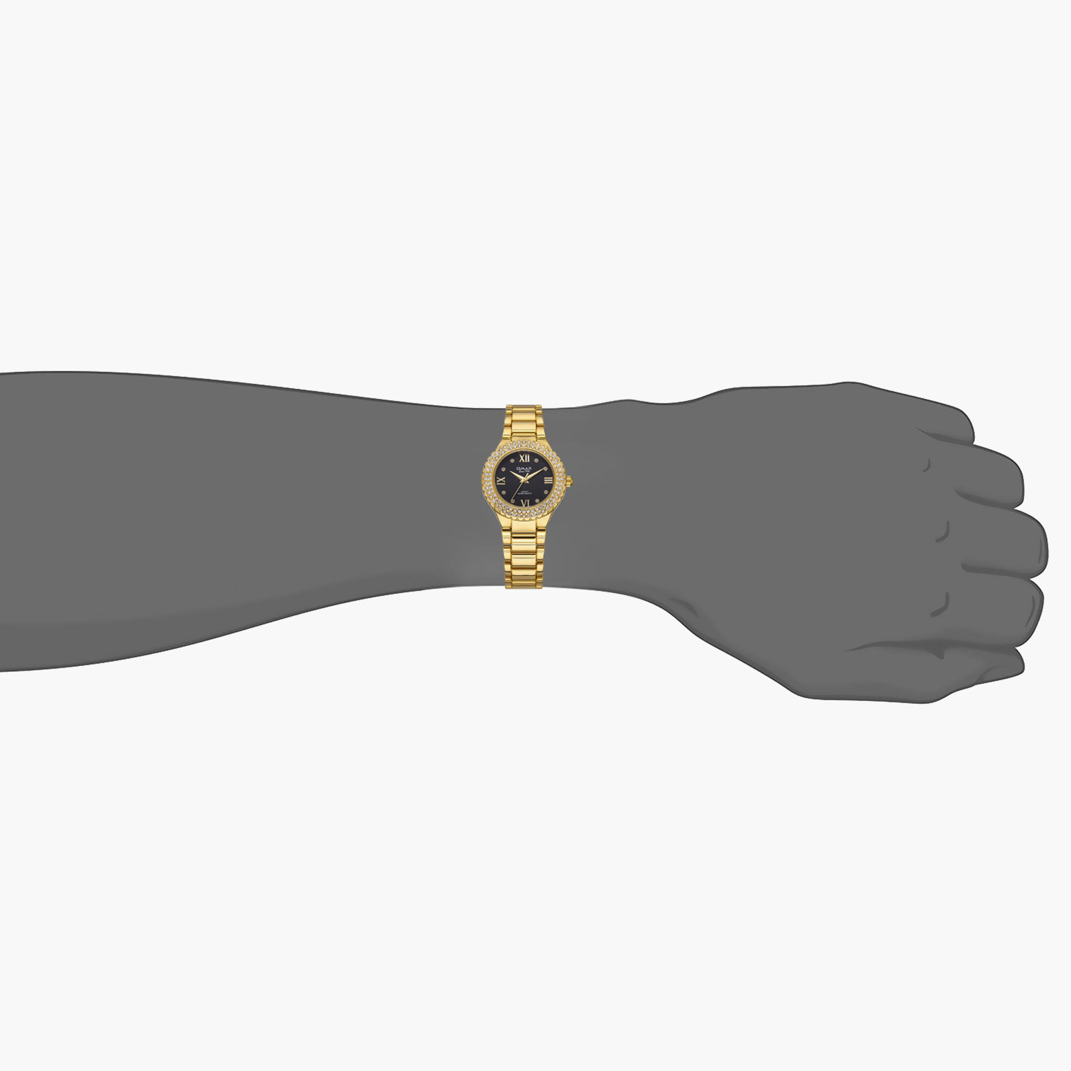 ساعة اوماكس التناظرية بسوار ذهبي - 00JED024G002-women-watchesandjewellery-watches-image-4