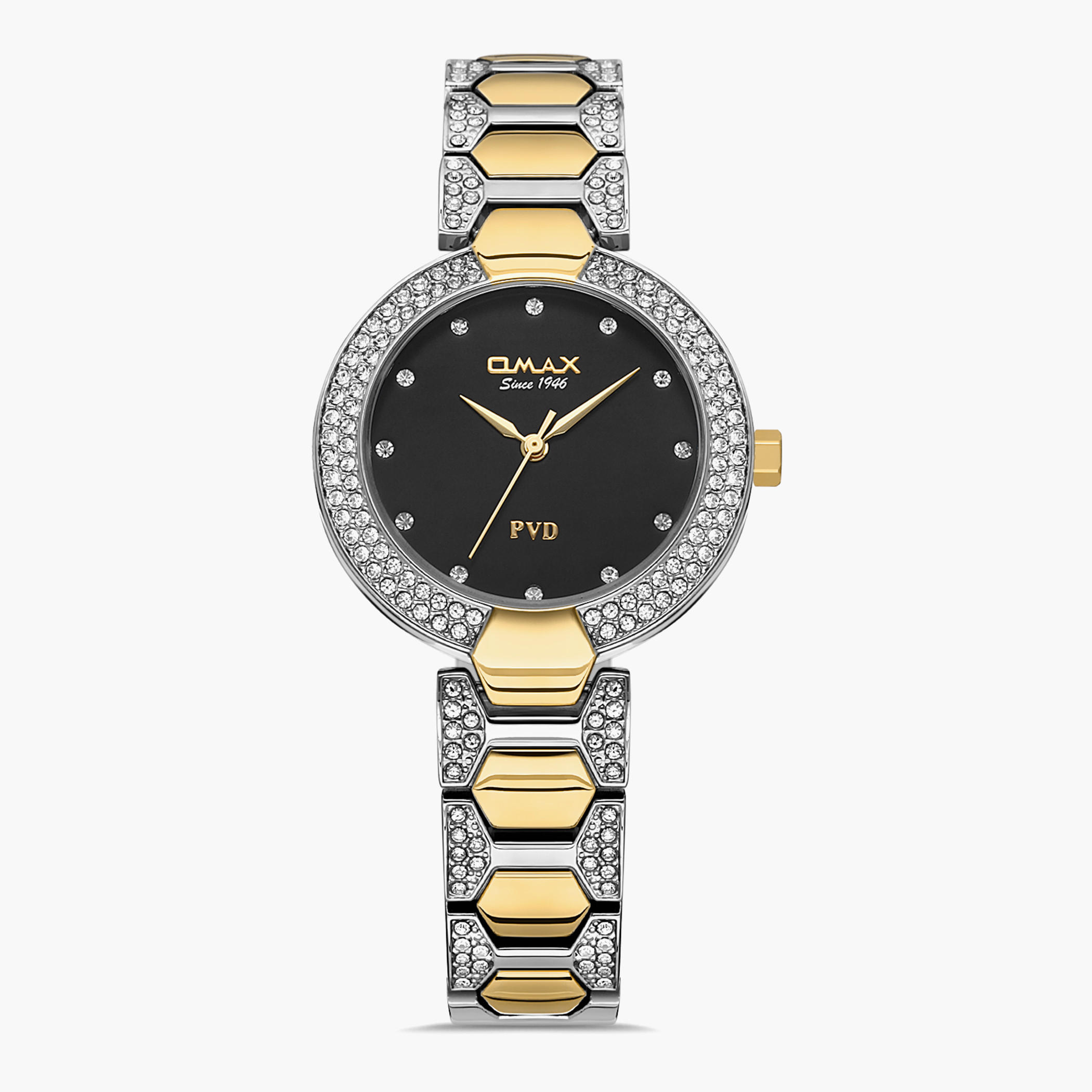 ساعة اوماكس التناظرية للنساء بسوار فضي وذهبي بعقارب - 00JSS004N001-women-watchesandjewellery-watches-image-5