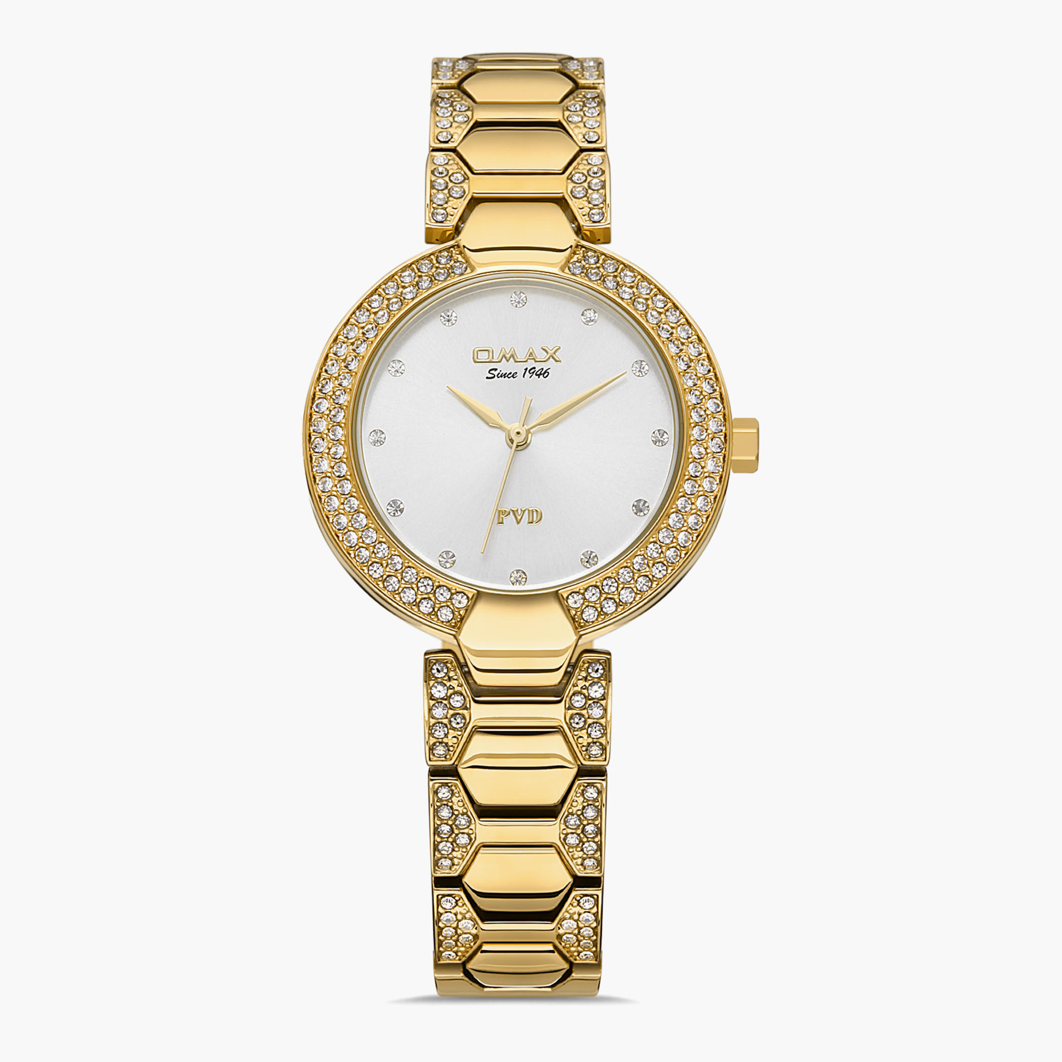 ساعة اوماكس التناظرية للنساء بسوار فضي وذهبي بعقارب - 00JSS004N001-women-watchesandjewellery-watches-image-13