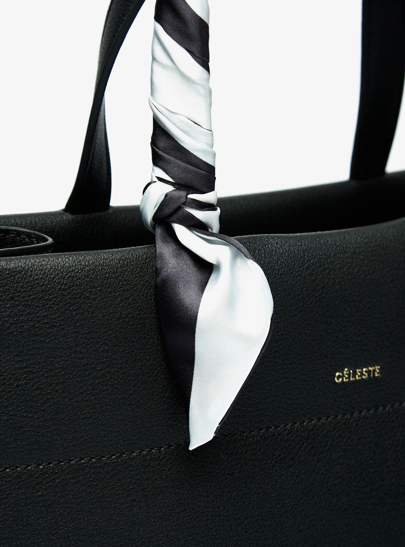 شنطة توتي سادة بمقبض مزدوج ووشاح من سيليست-women-bagsandwallets-handbags-image-5