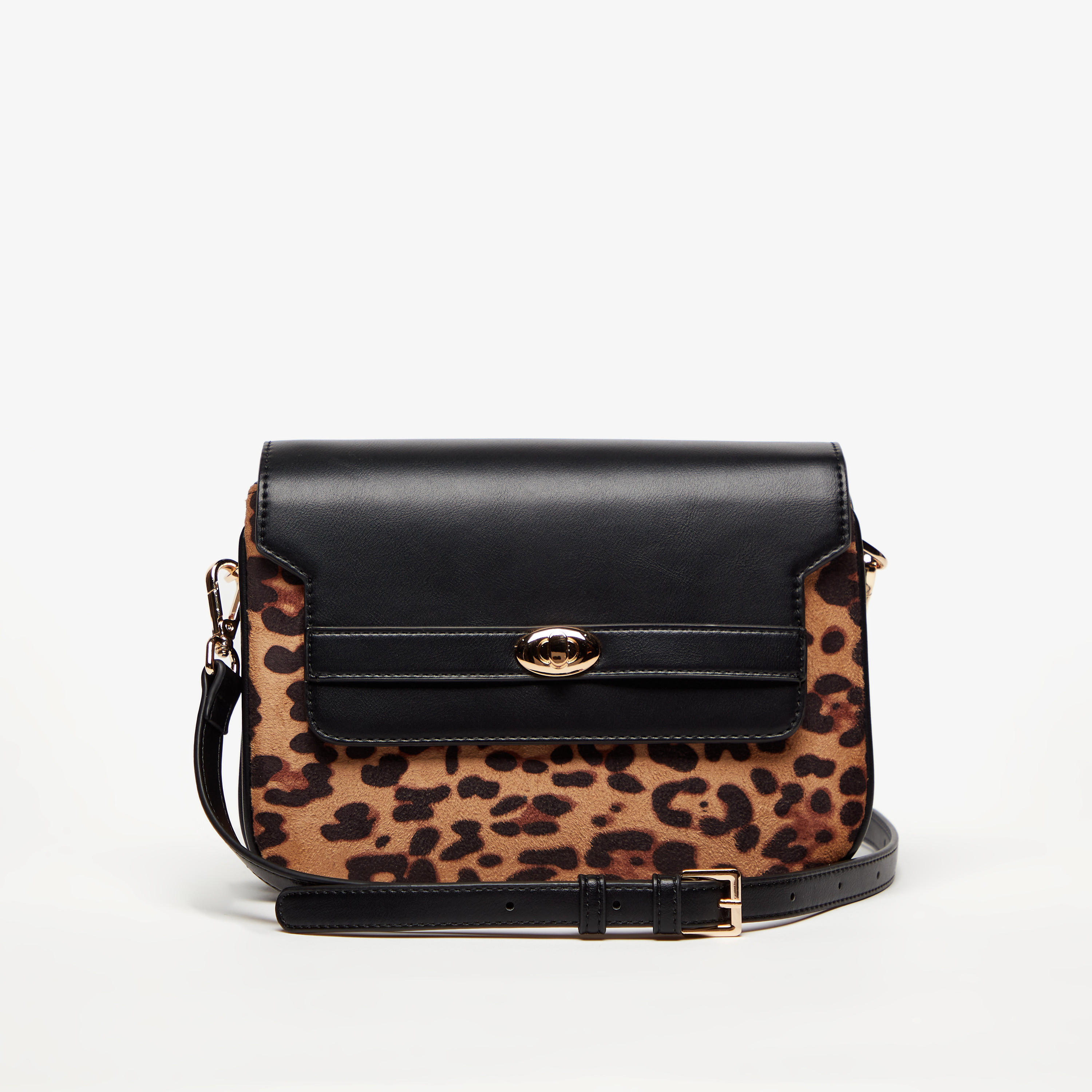 Celeste Animal Print Crossbody Bag with Snap Button Closure-women-bagsandwallets-handbags-image-1