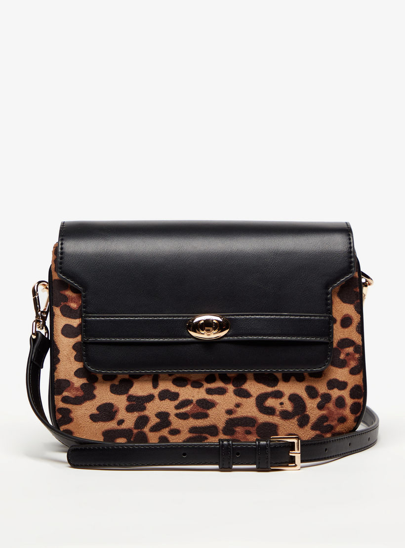 Celeste Animal Print Crossbody Bag with Snap Button Closure-women-bagsandwallets-handbags-image-1