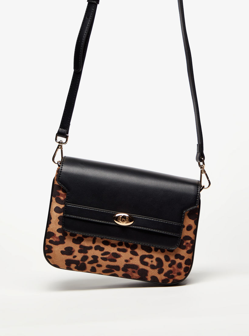 Celeste Animal Print Crossbody Bag with Snap Button Closure-women-bagsandwallets-handbags-image-2
