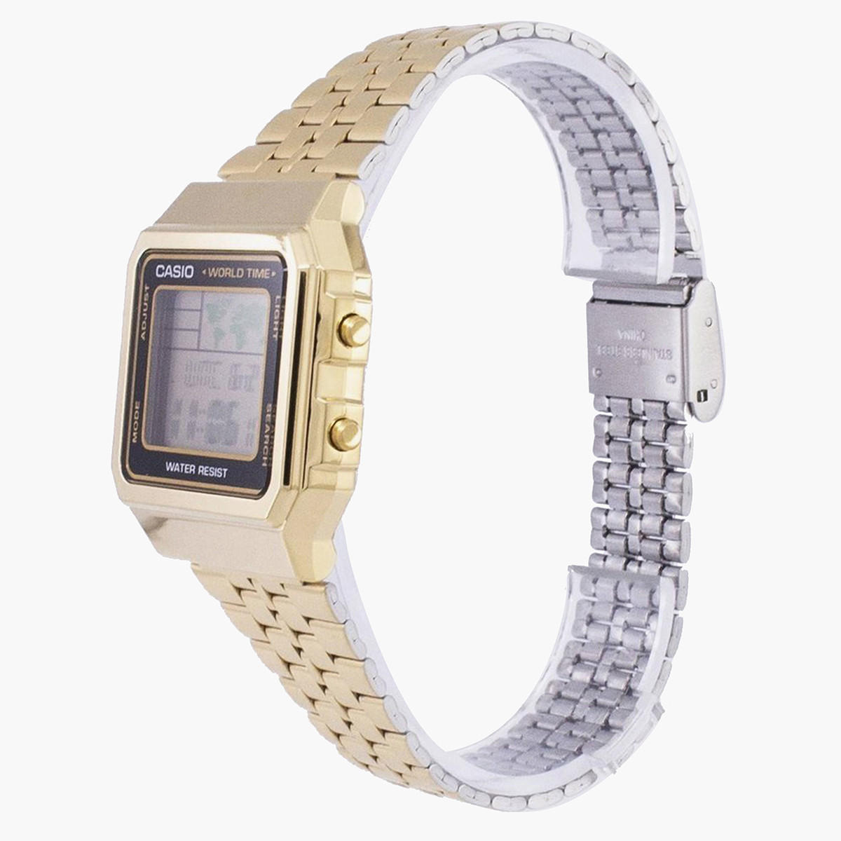 Casio Unisex Stainless Steel Gold Strap Digital Watch - A500WGA-1DF-men-watchesandjewellery-watches-image-2