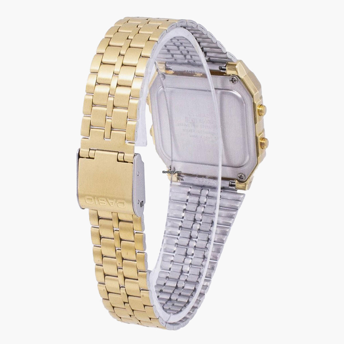 Casio Unisex Stainless Steel Gold Strap Digital Watch - A500WGA-1DF-men-watchesandjewellery-watches-image-3