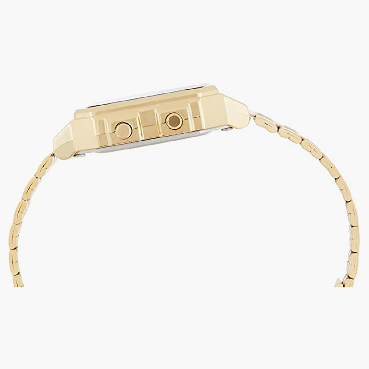 كاسيو ساعة رقمية بسوار ذهبي من استانليس ستيل للجنسين - A500WGA-9DF-men-watchesandjewellery-watches-image-3