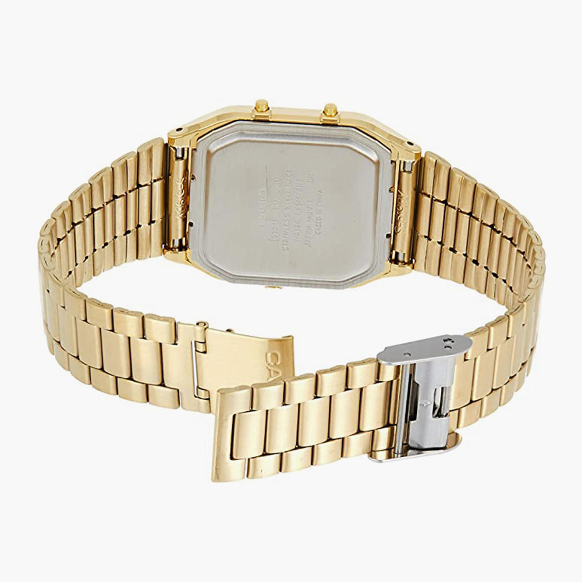 Casio Unisex Stainless Steel Gold Strap Analog-Digital Watch - AQ-230GA-9DMQ-men-watchesandjewellery-watches-image-2